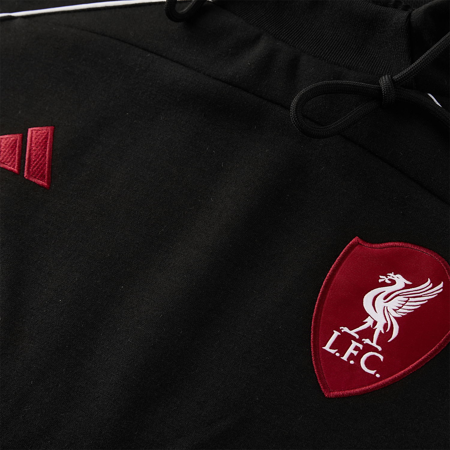 TKH-turbokithub-Liver.pool 25-26 Hooded Windbreaker Training Set - Black Top & Black Pants