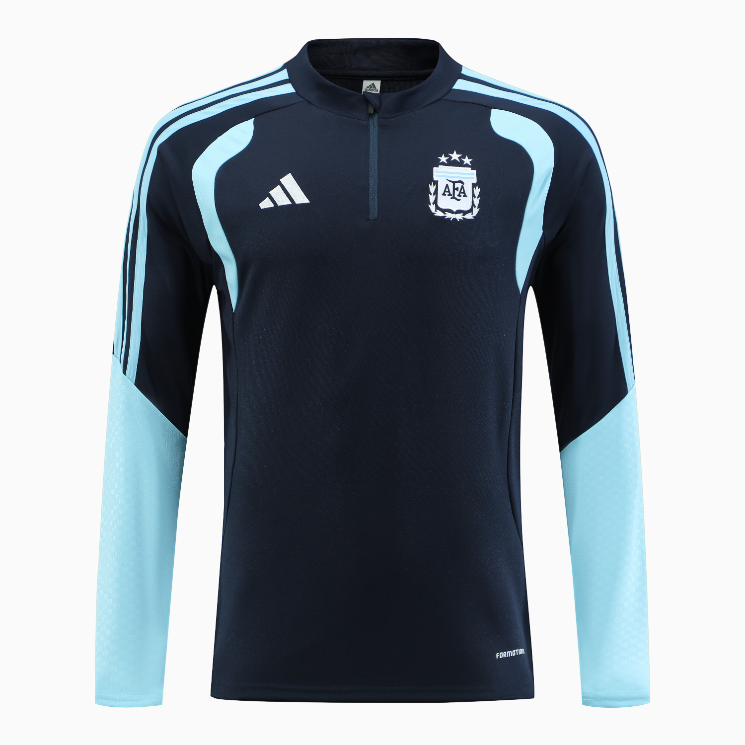 TKH-turbokithub-Argentina 2026 Kids Long Sleeve Training Set - Blue Black Top & Pants