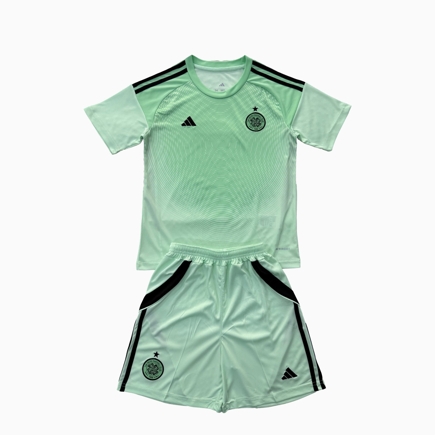 TKH-turbokithub-Celtic 25-26 Green Goalkeeper Kids Kit