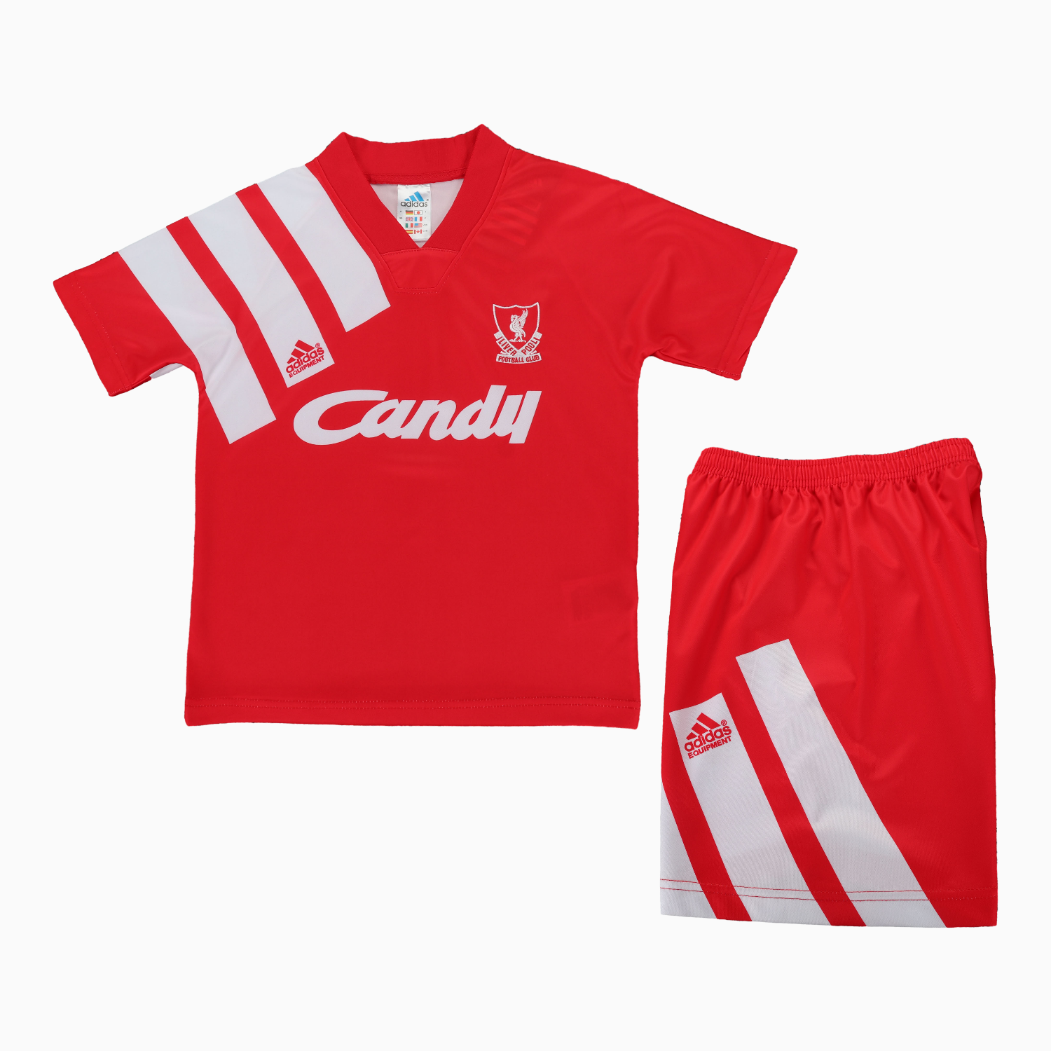 TKH-turbokithub-Retro Liver.pool 1991-92 Home Kids Kit