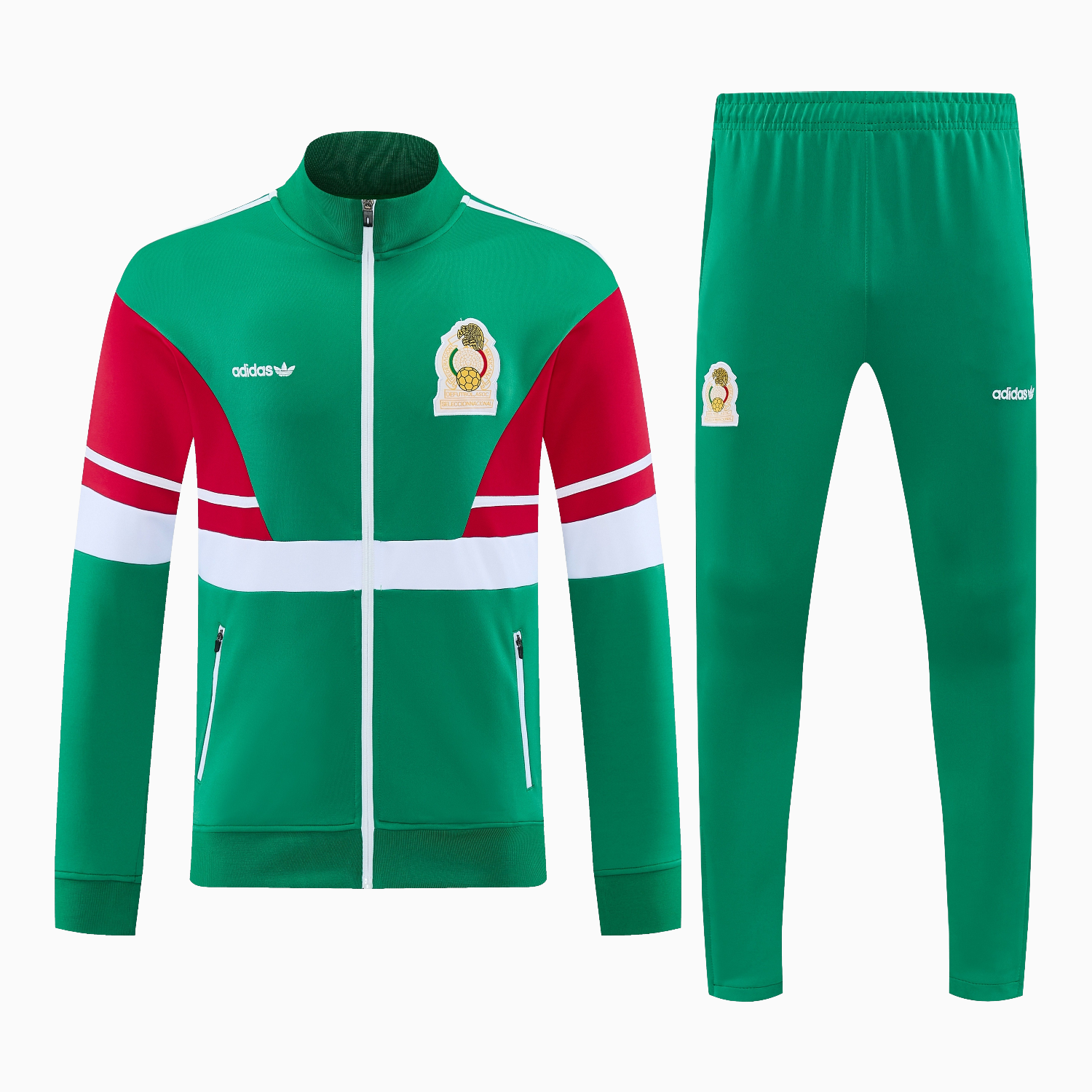 TKH-turbokithub-Mexico 2026 World Cup Jacket Training Tracksuit - Green Top & Green Pants