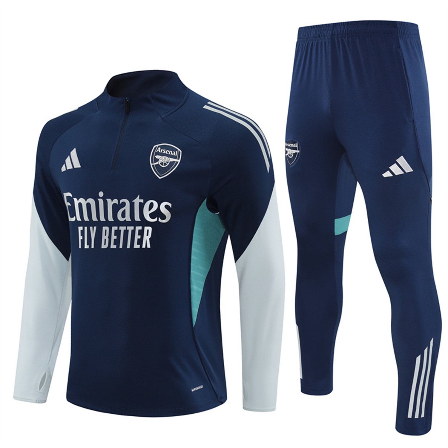 TKH-turbokithub-Arsenal 25-26 Long Sleeve Training Set - Royal Blue Top & Royal Blue Pants