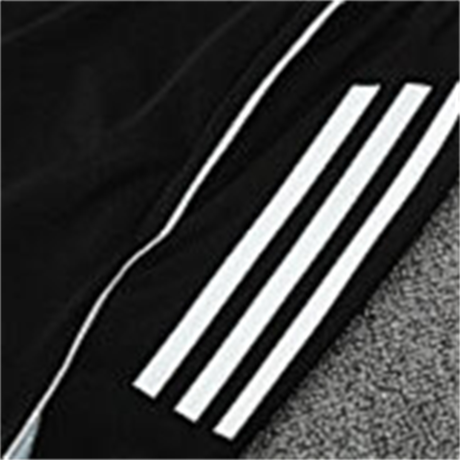 TKH-turbokithub-Real Madrid 25-26 Short-Sleeve Training Set - Light Grey Stripes Black Top & Black Shorts