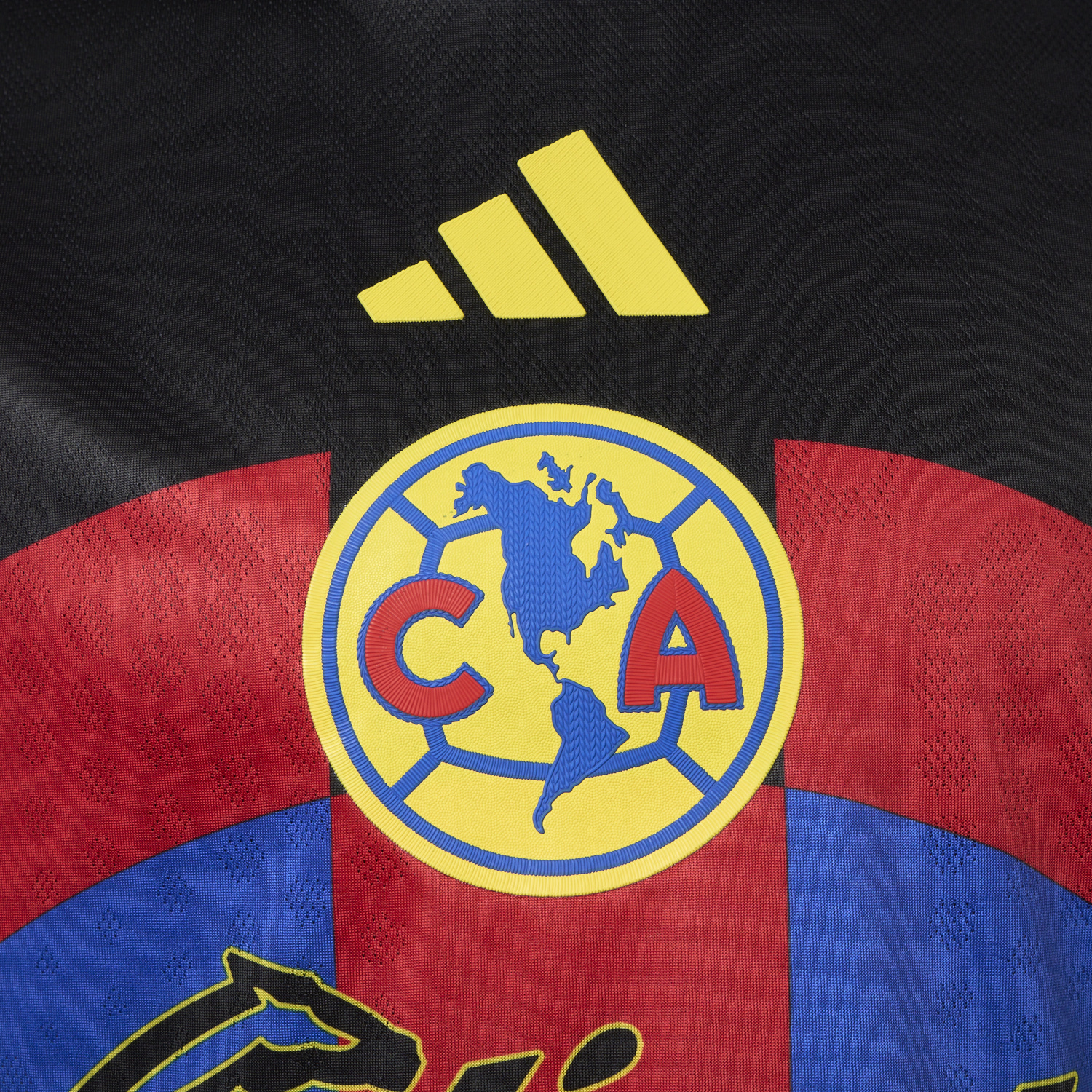 TKH-turbokithub-【El Día de Muertos Font】Club América 25-26 Home Yellow Jersey - Player Version