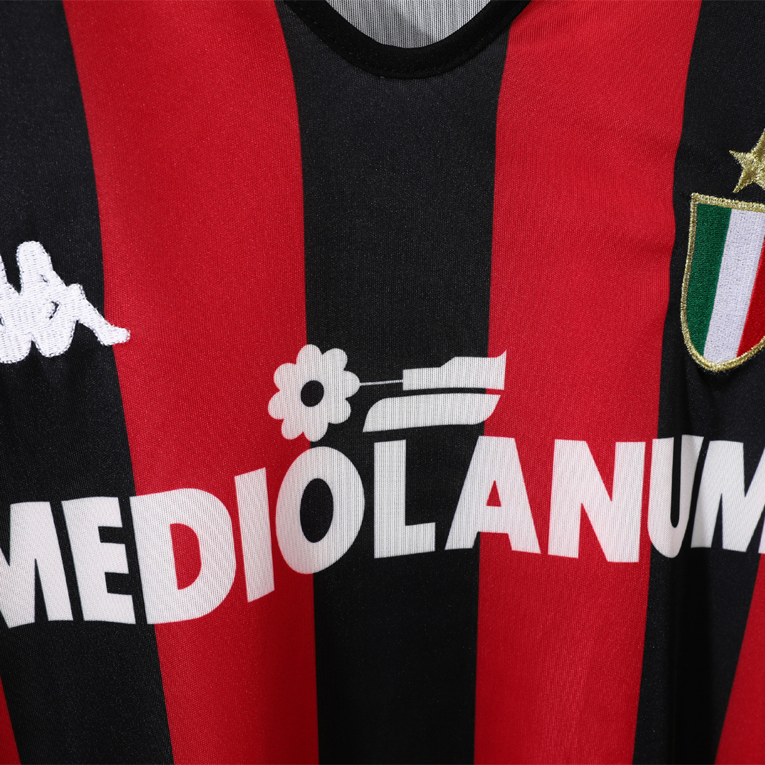 TKH-turbokithub-Retro AC Milan 1988-89 Home Long Sleeves Jersey