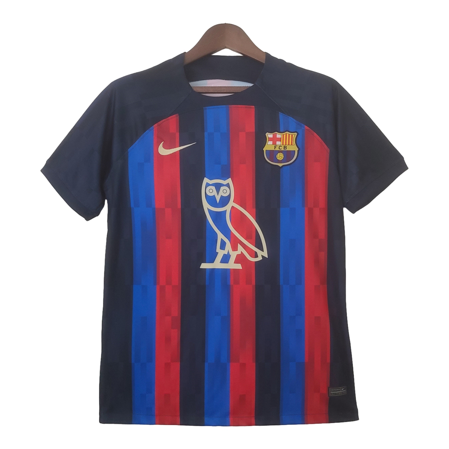 TKH-turbokithub-Retro Barcelona 22-23 Owl Sponsor Home Jersey