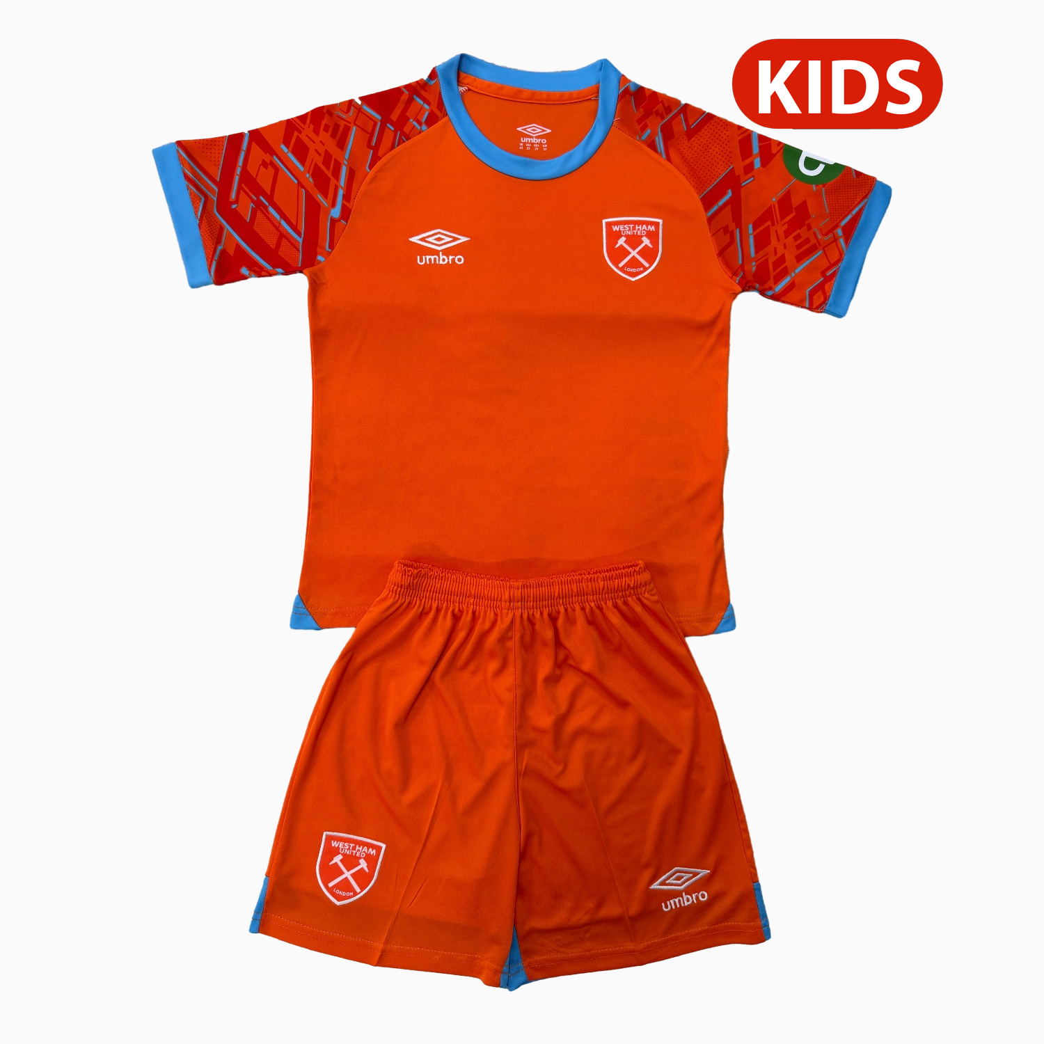 TKH-turbokithub-West Ham United 25-26 Orange Goalkeeper Kids Kit