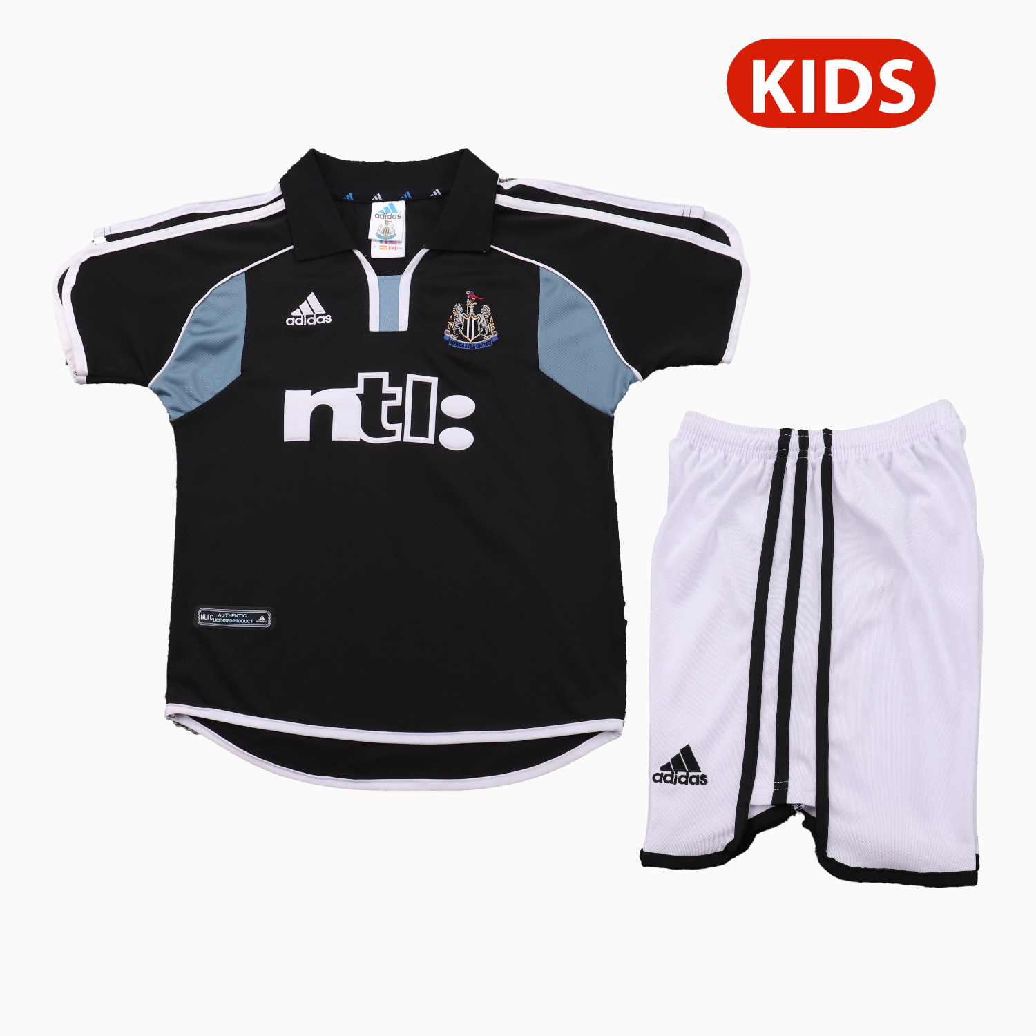 TKH-turbokithub-Retro Newcastle United 2000-01 Away Kids Kit