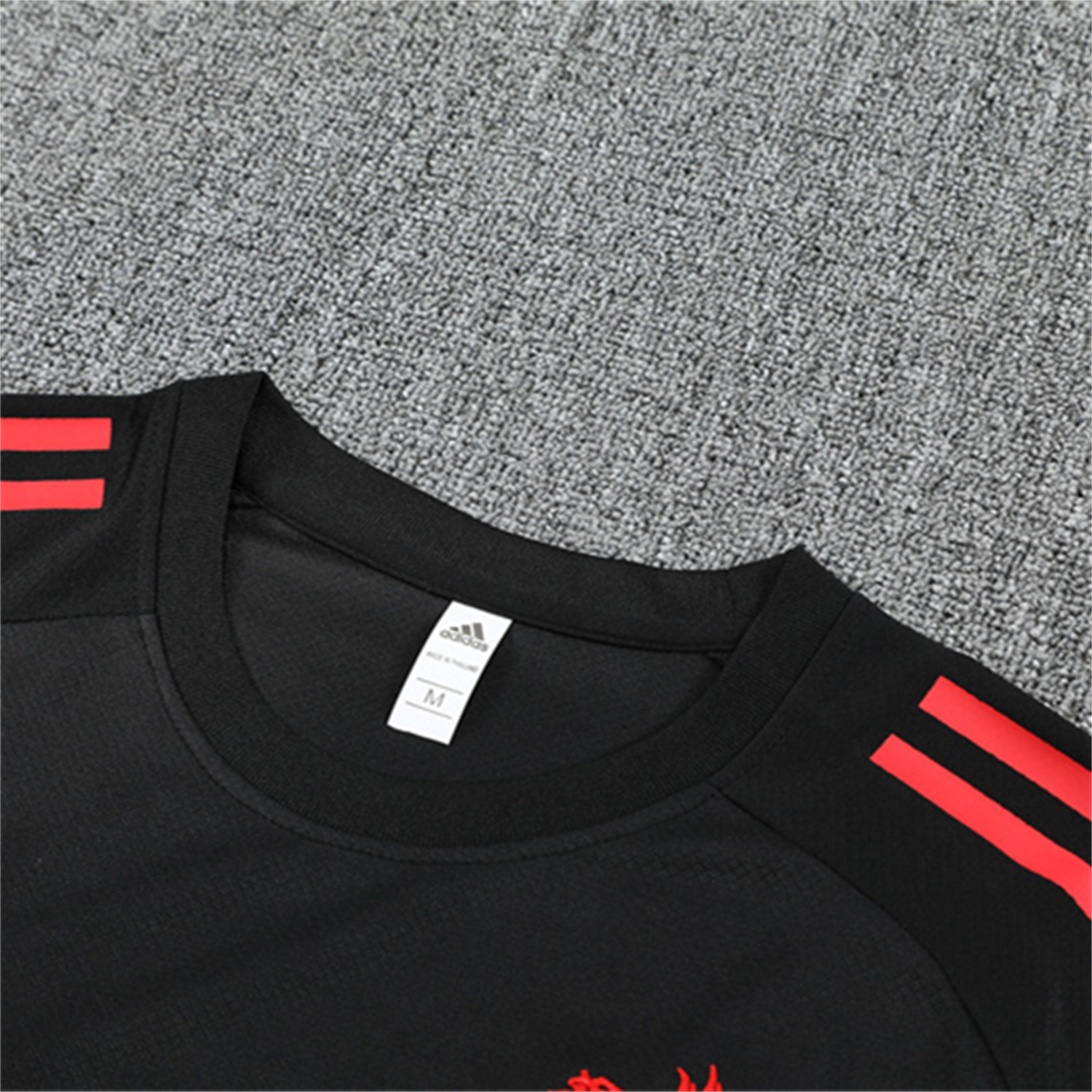 TKH-turbokithub-Liver.pool 25-26 Kids Short-Sleeve Training Set - Black Top & Black Shorts