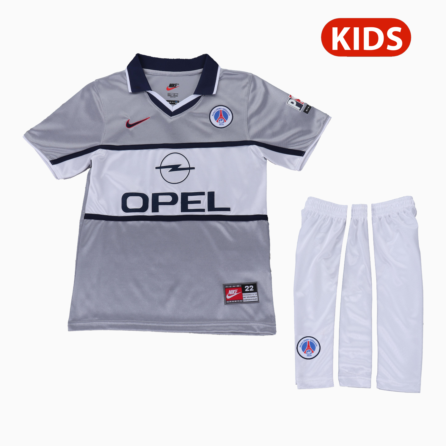 TKH-turbokithub-Retro Paris Saint-Germain PSG 2000-01 Away Kids Kit