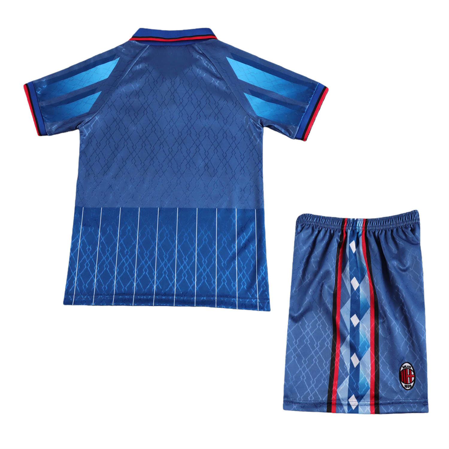 TKH-turbokithub-Retro AC Milan 1995-96 Away Kids Kit