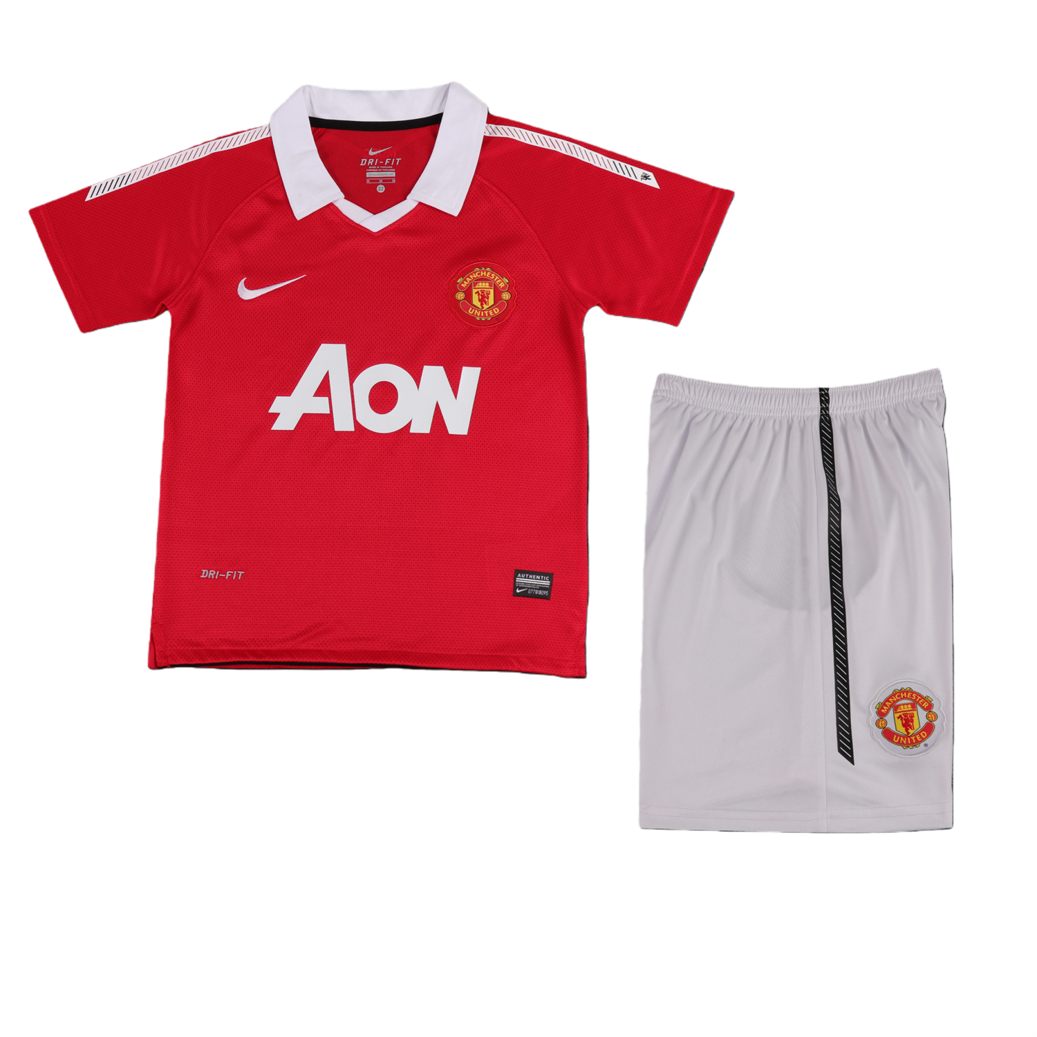 TKH-turbokithub-Retro Manchester United 2010-11 Home Kids Kit