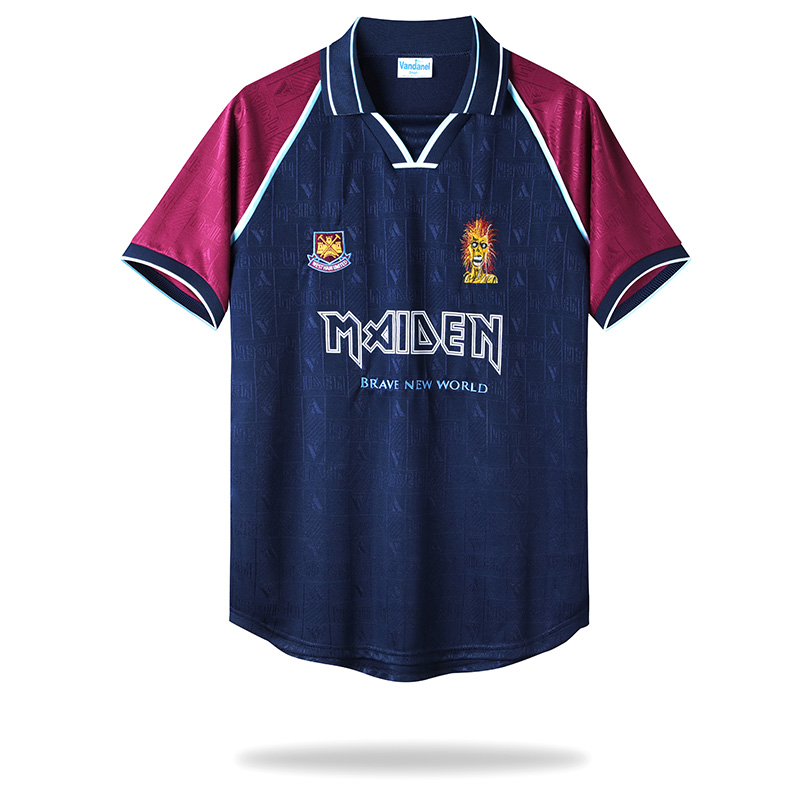 TKH-turbokithub-Retro Iron Maiden x West Ham 1999-01 Home Stadium Jersey