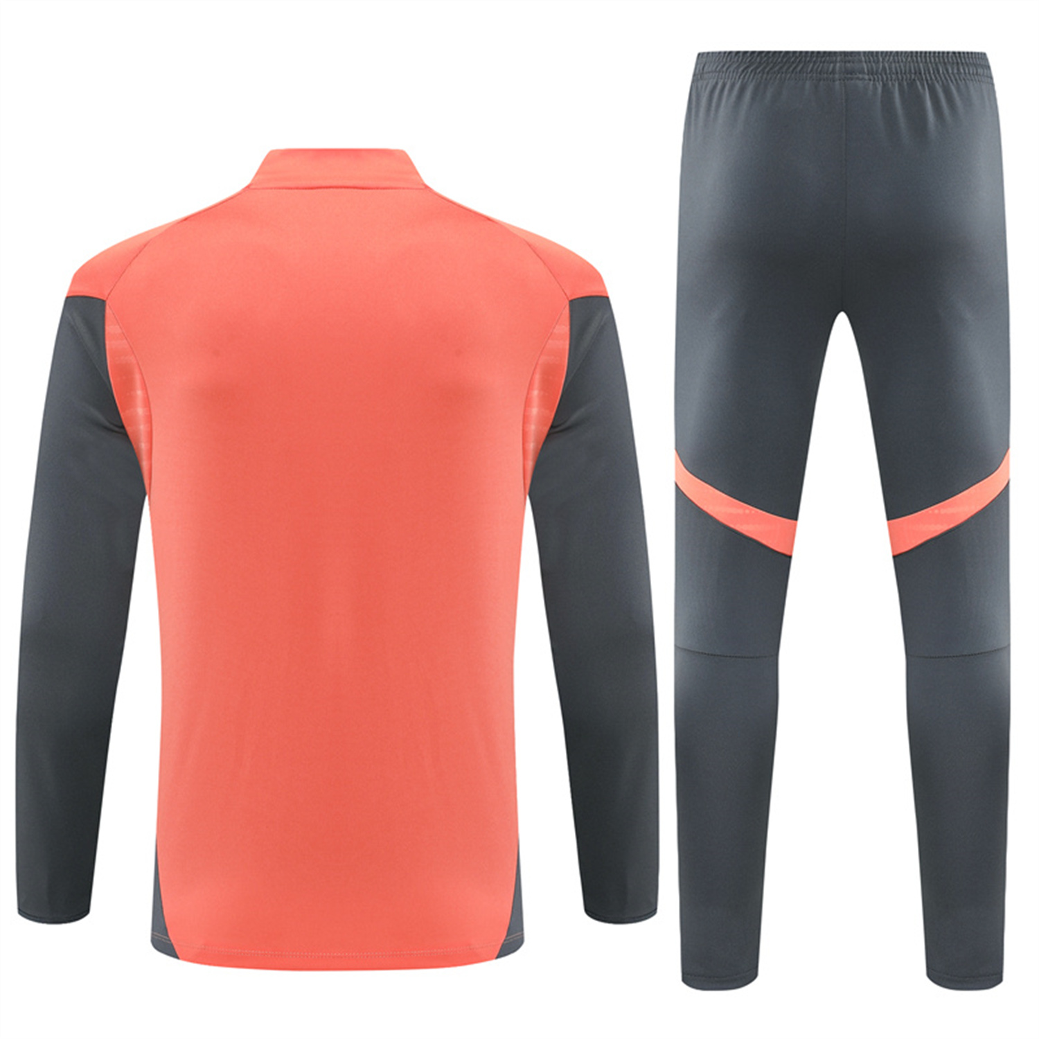 TKH-turbokithub-Bayern Munich 25-26 Long Sleeves Training Set - Orange Top & Gray Pants