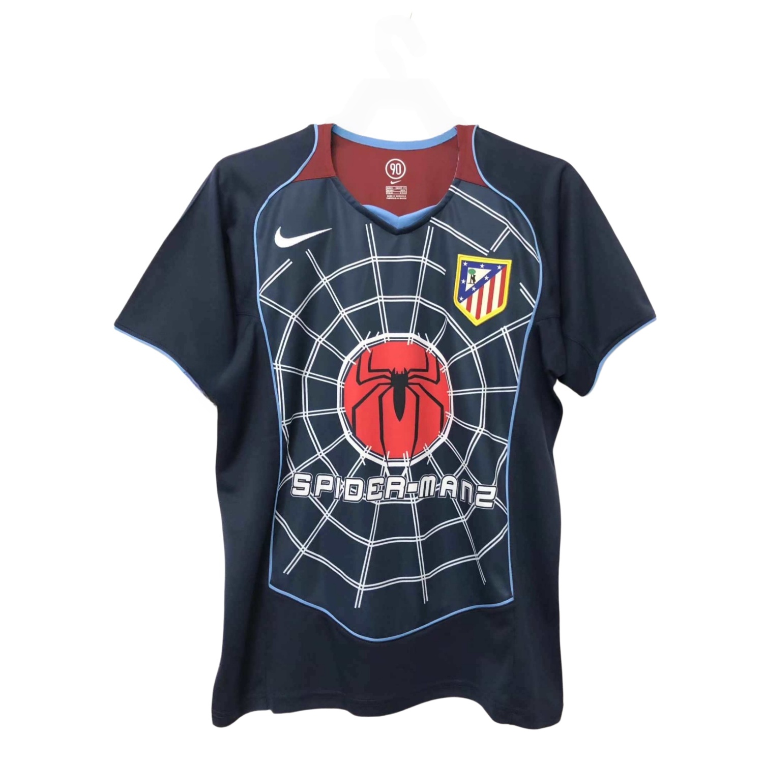 TKH-turbokithub-Retro Atletico Madrid 2004-05 Away Jersey - S.p.i.d.e.r M.a.n