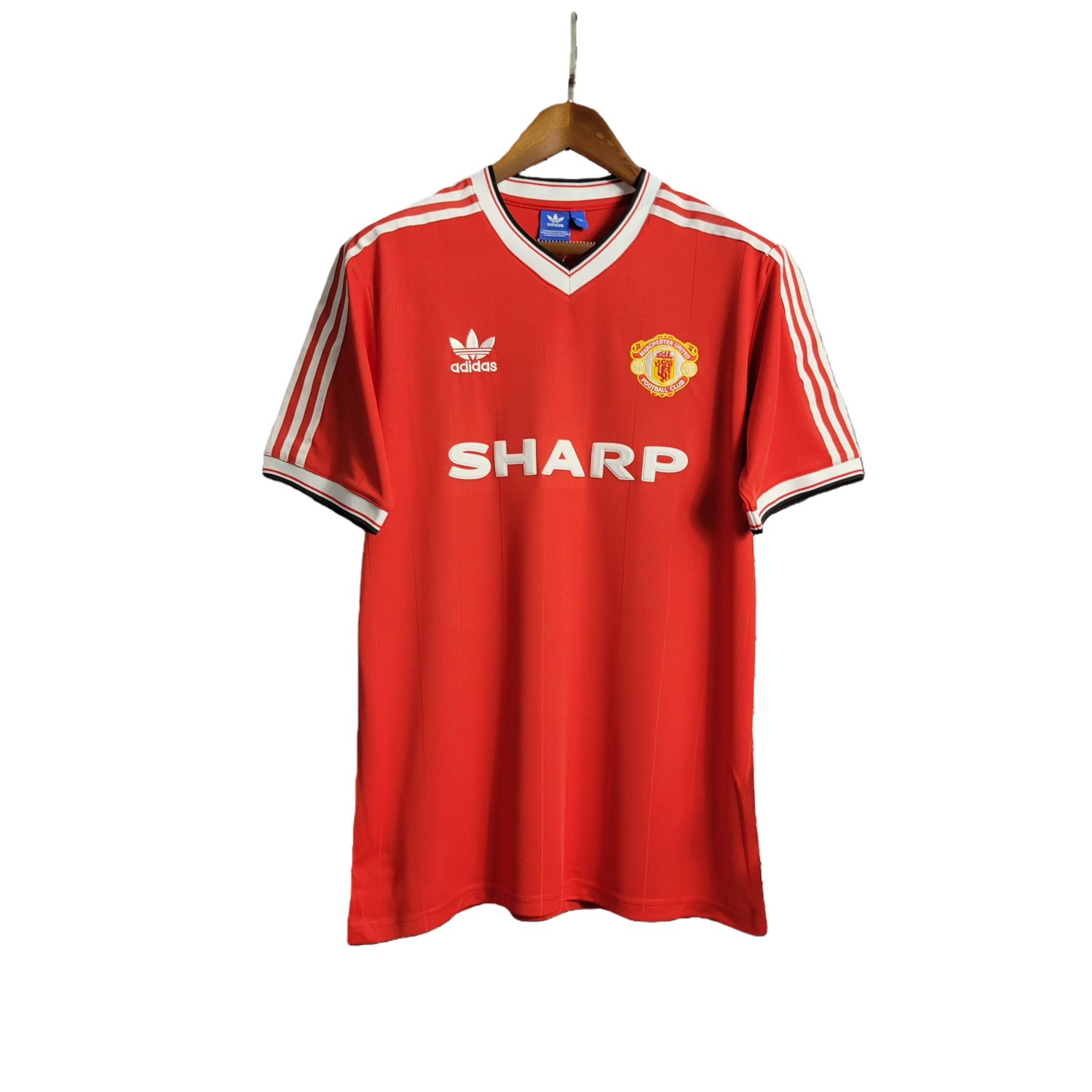 TKH-turbokithub-Retro Manchester United 83-84 Home Stadium Jersey