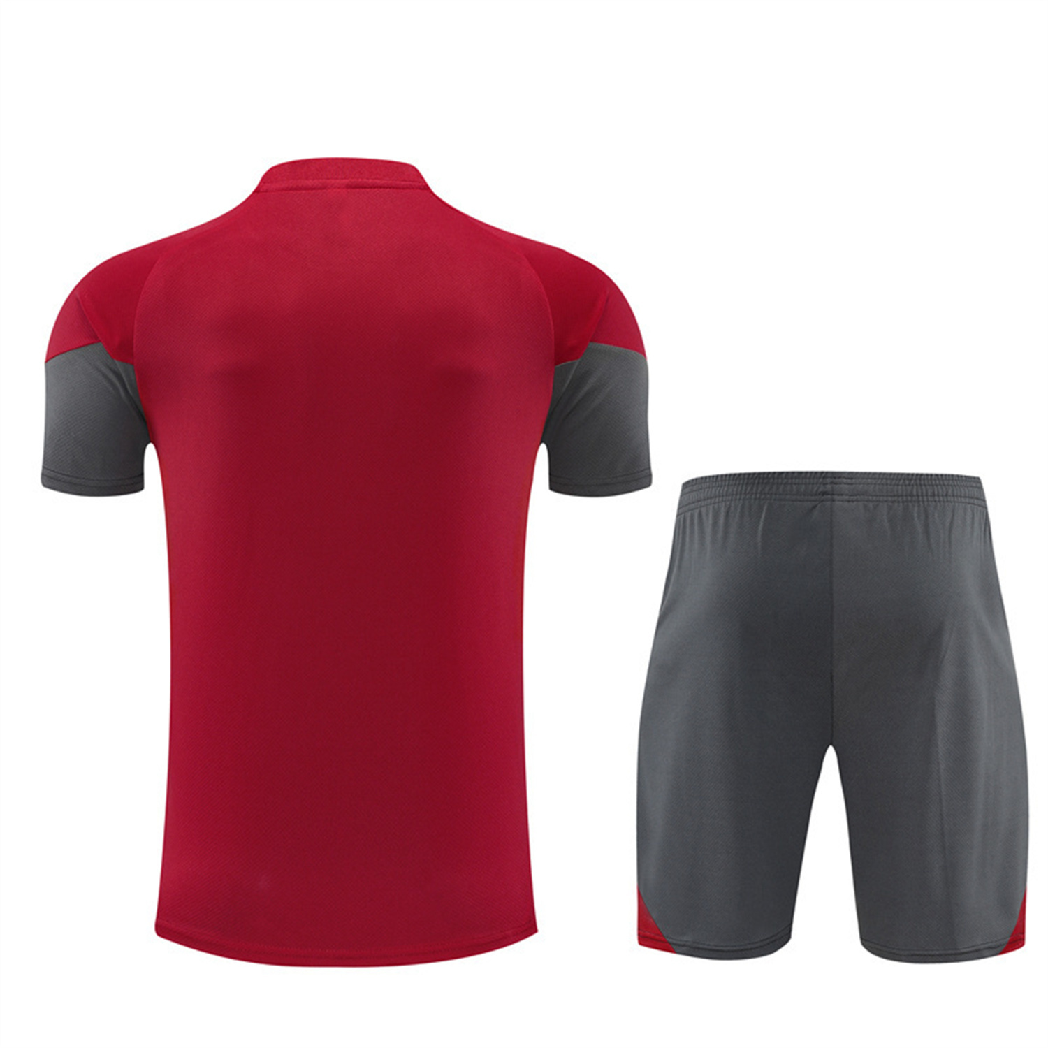 TKH-turbokithub-Arsenal 25-26 Short-Sleeve Training Set- Red Top & Green Shorts