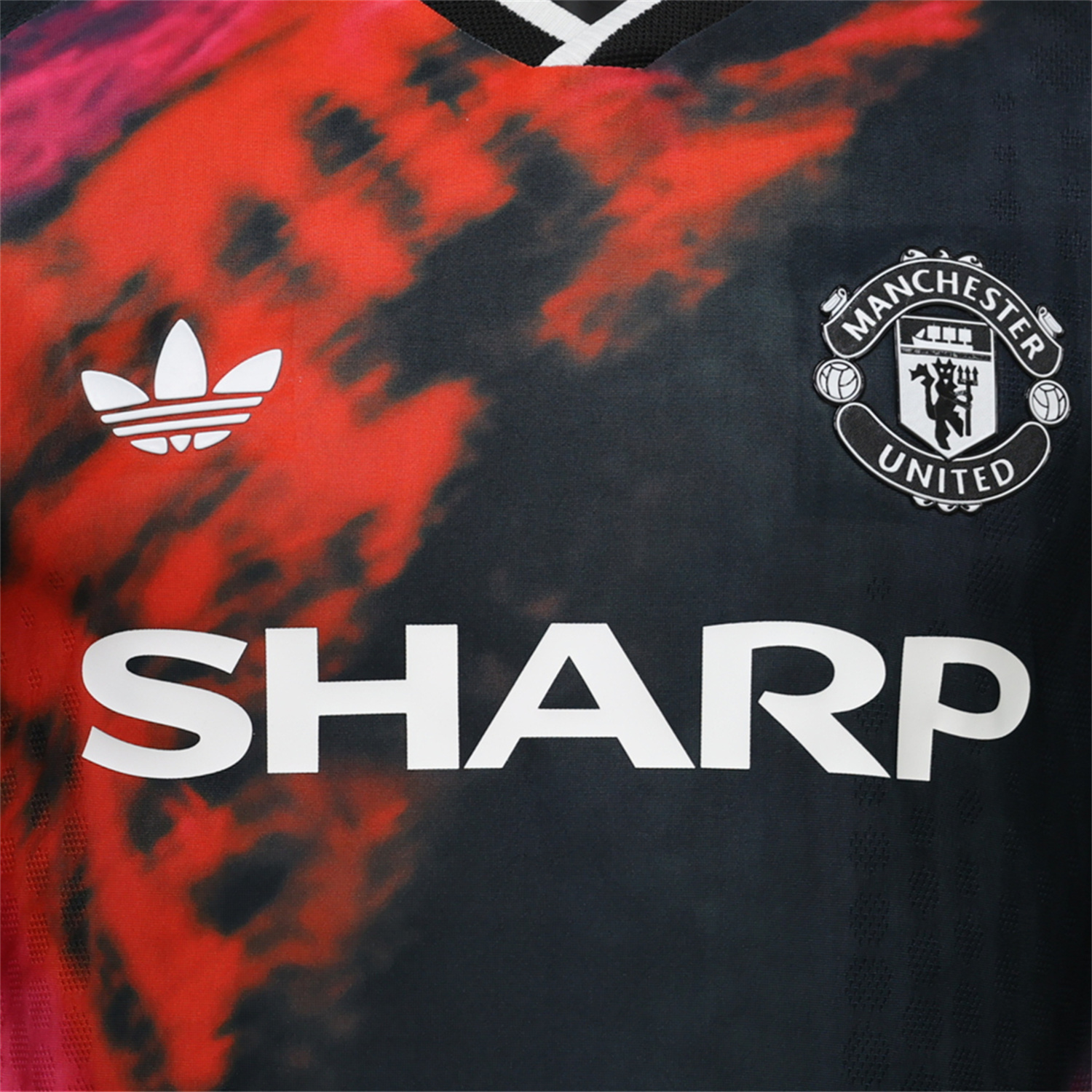 TKH-turbokithub-Manchester United 26-27 Retro Casual Style Black Pink Orange Special Jersey - Player Version