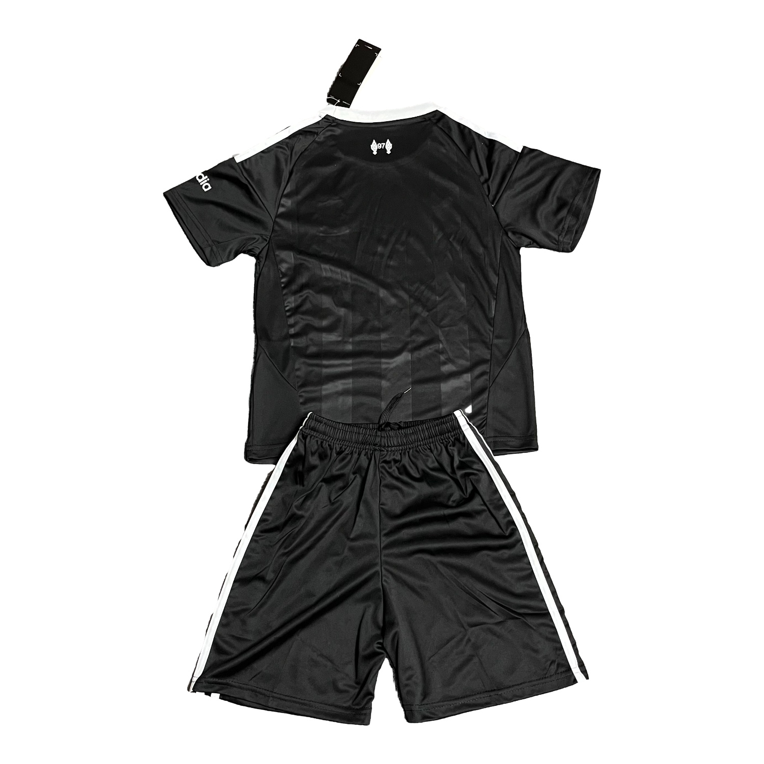 TKH-turbokithub-Liver.pool 25-26 Trefoil Black Goalkeeper Kids Kit