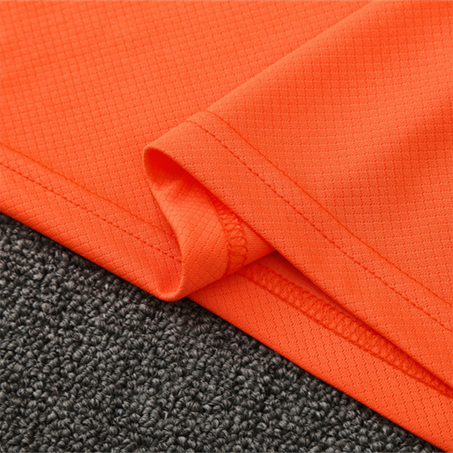 TKH-turbokithub-Brazil 25-26 Short-Sleeve Training Set - Orange Top & Black Shorts