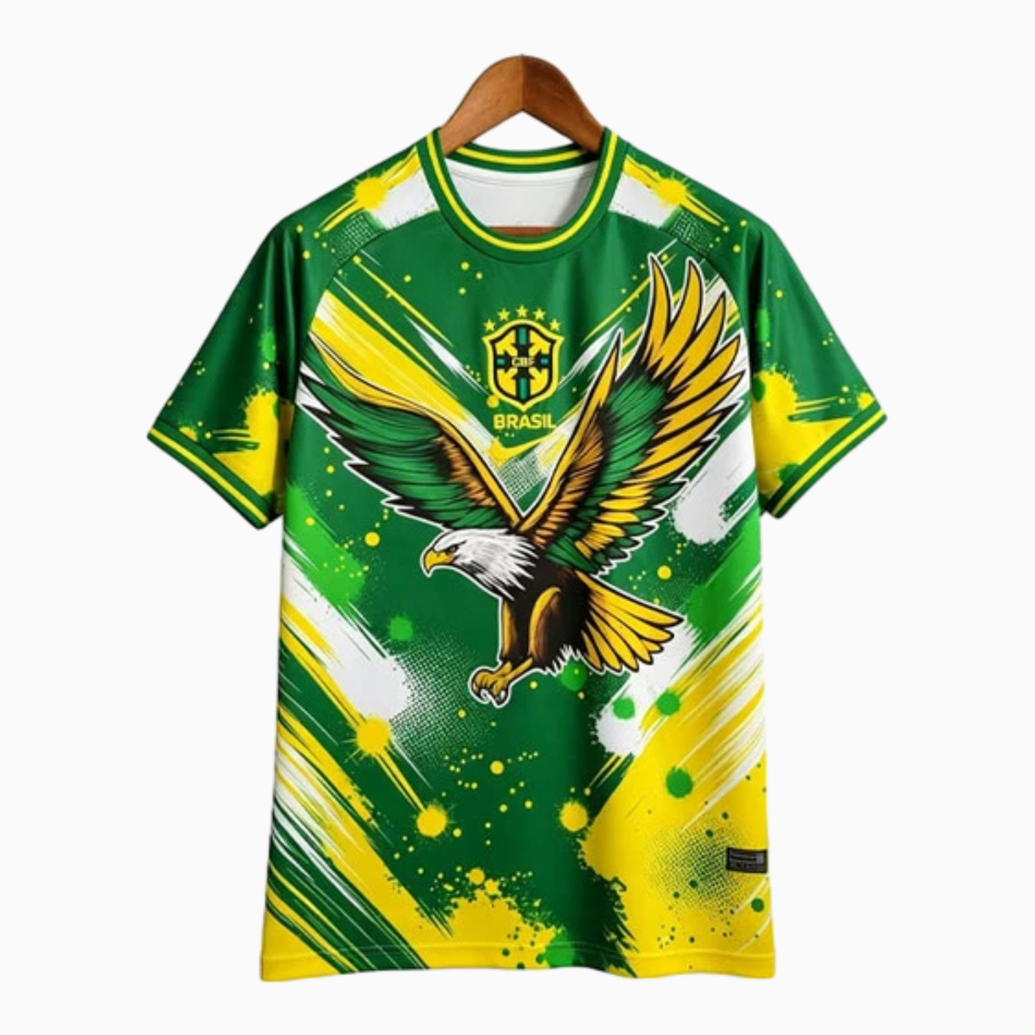 TKH-turbokithub-Brazil 2026 Striking Eagle Yellow White Special Jersey - Fans Version