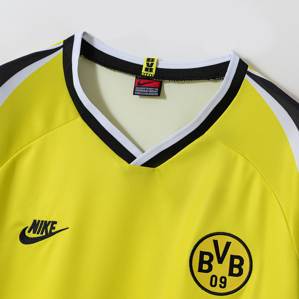 TKH-turbokithub-Retro Dortmund 1995-96 Home Jersey