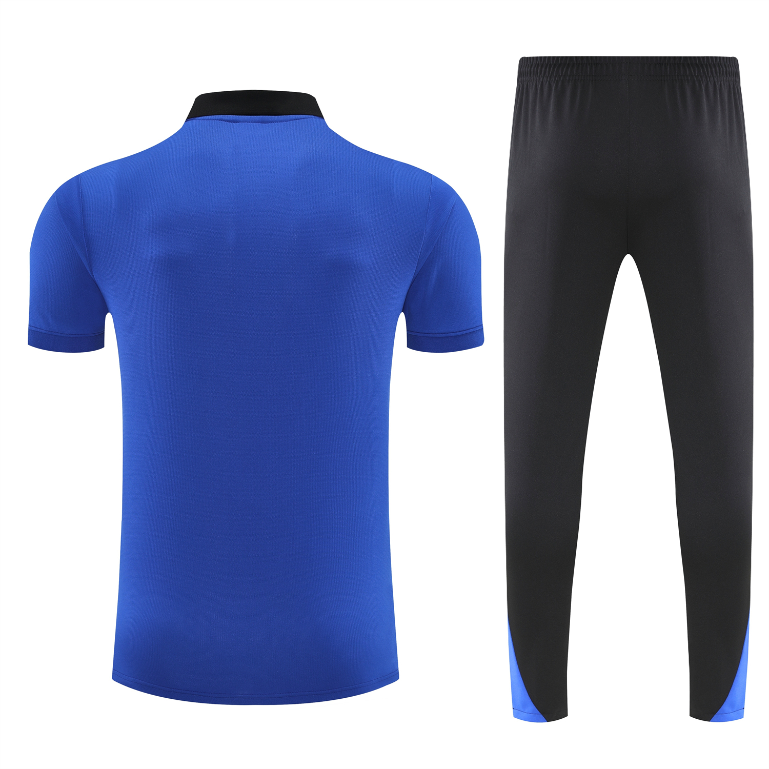 TKH-turbokithub-Inter Milan 25-26 POLO Short-Sleeve Training Set - Ocean Blue Top and Black Pants
