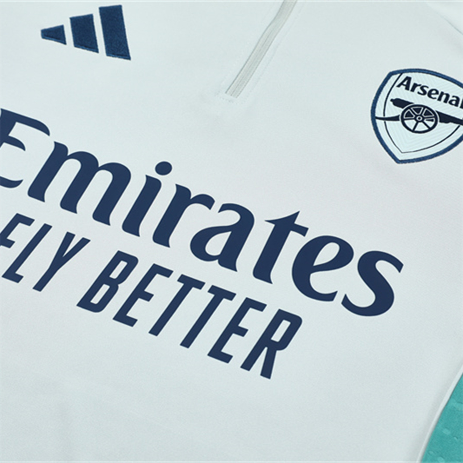 TKH-turbokithub-Arsenal 25-26 Long Sleeves Training Set - Light Grey Top & Blue Pants
