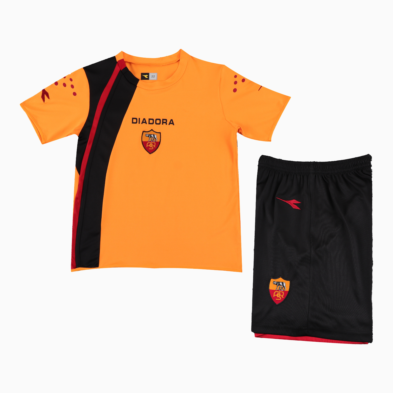 TKH-turbokithub-Retro Roma 2005-06 Home Kids Kit