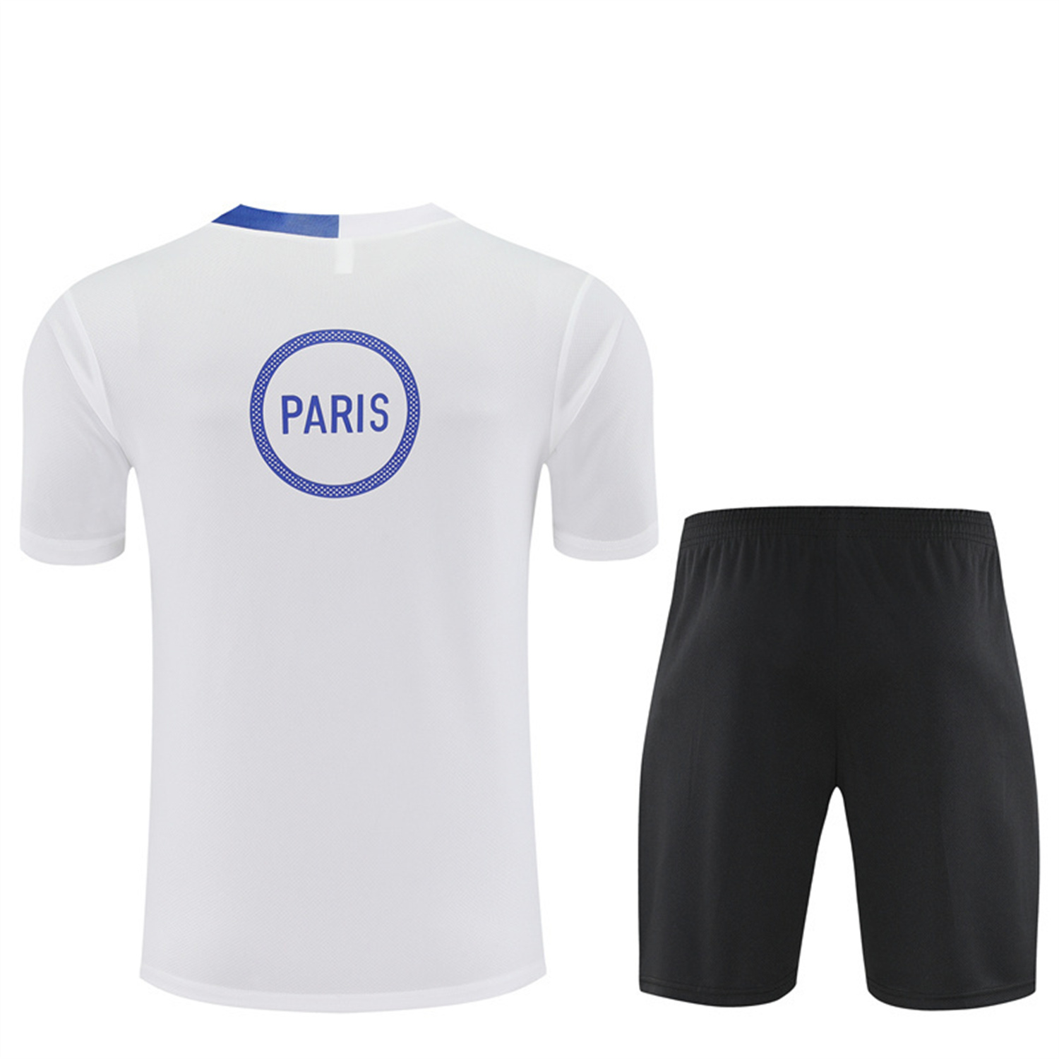 TKH-turbokithub-Paris Saint-Germain PSG 25-26 Short-Sleeve Training Set - White Top & Black Shorts