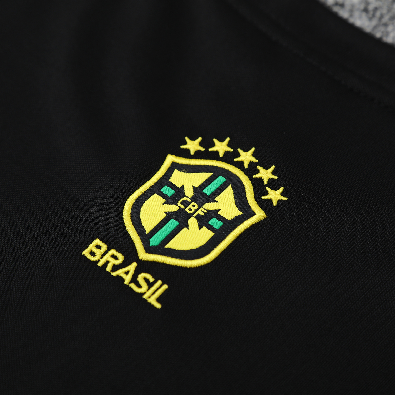 TKH-turbokithub-Brazil 25-26 Blue Jesus Statue Vest Training Set - Blue Vest & Black Shorts