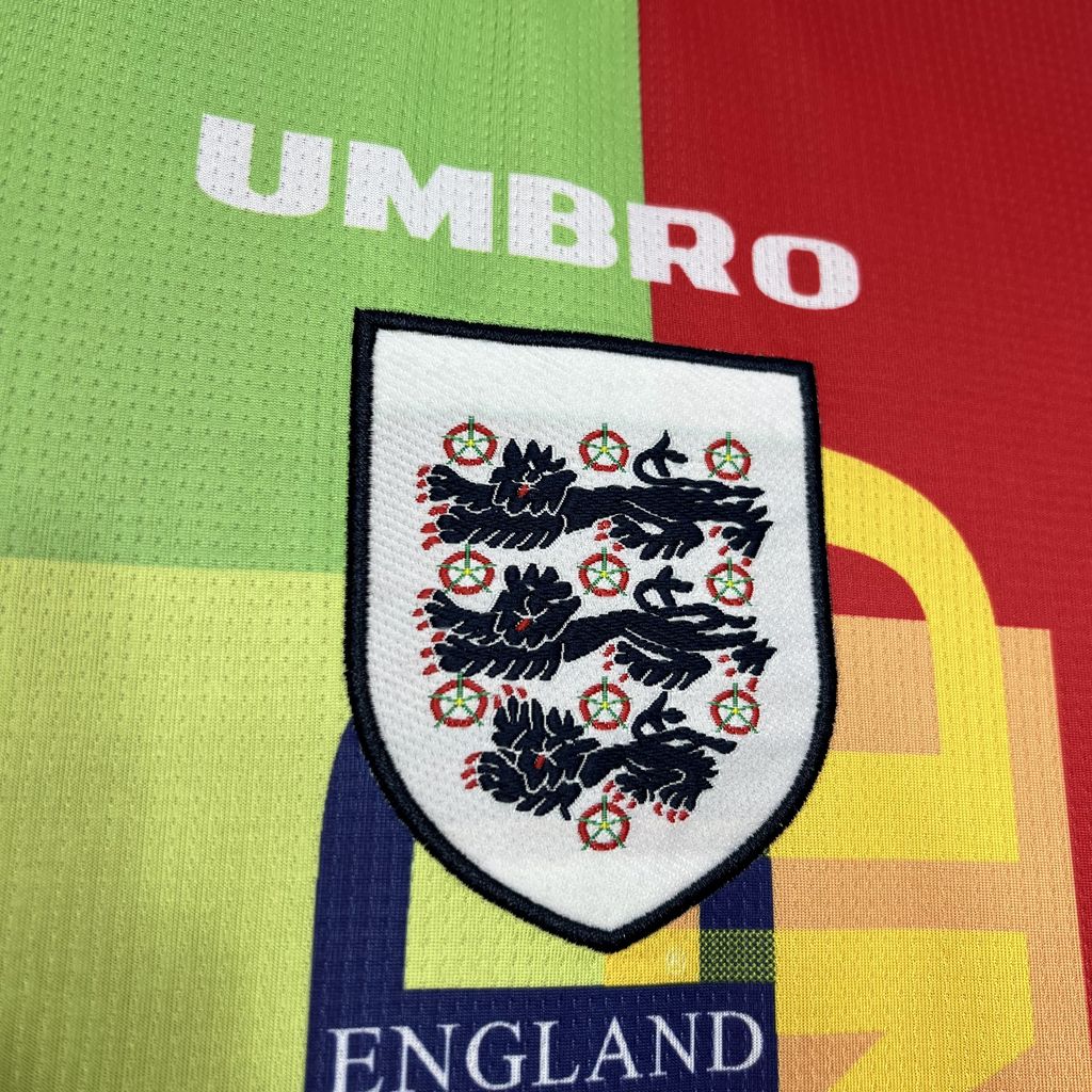 TKH-turbokithub-Retro England 1996 Goalkeeper Long Sleeve Jersey
