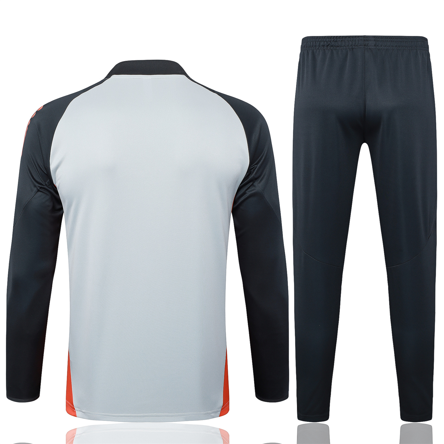 TKH-turbokithub-Benfica 25-26 Long Sleeve Training Set - Grey Top and Deep Grey Pants