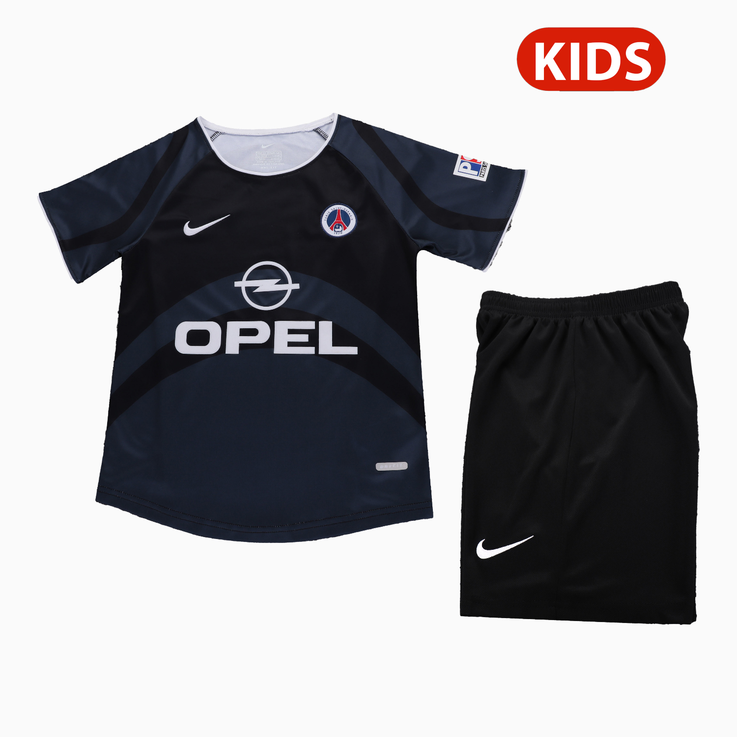 TKH-turbokithub-Retro Paris Saint-Germain PSG 2001-02 Third Kids Kit