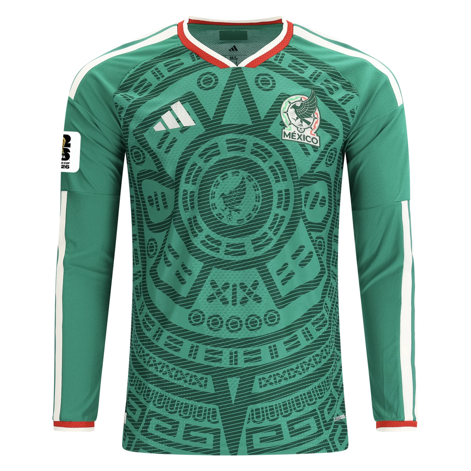 TKH-turbokithub-Mexico 2026 Home Long Sleeves Jersey - Player Version
