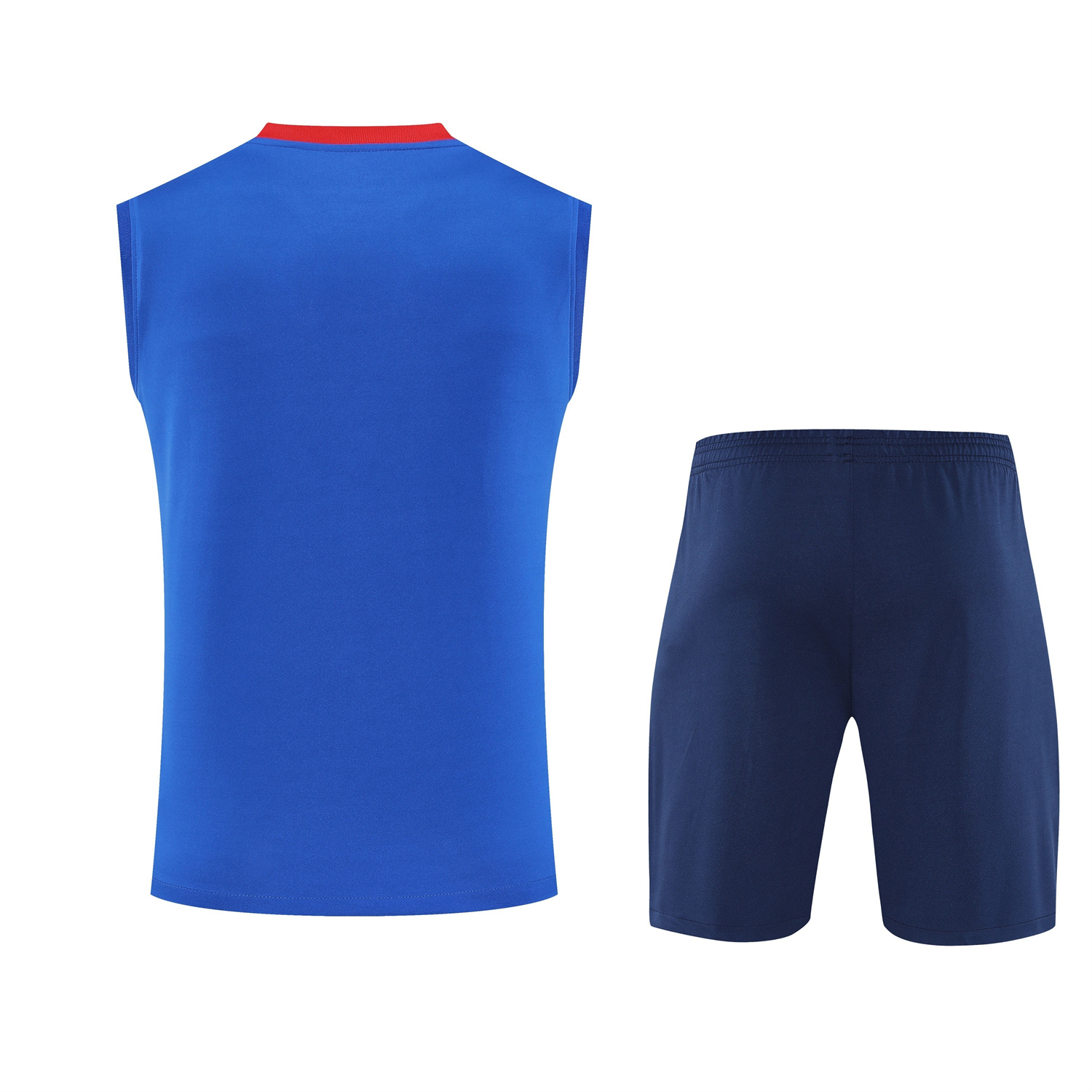 TKH-turbokithub-Paris Saint-Germain PSG 25-26 Vest Training Set - Red And Blue Lines Vest & Blue Shorts