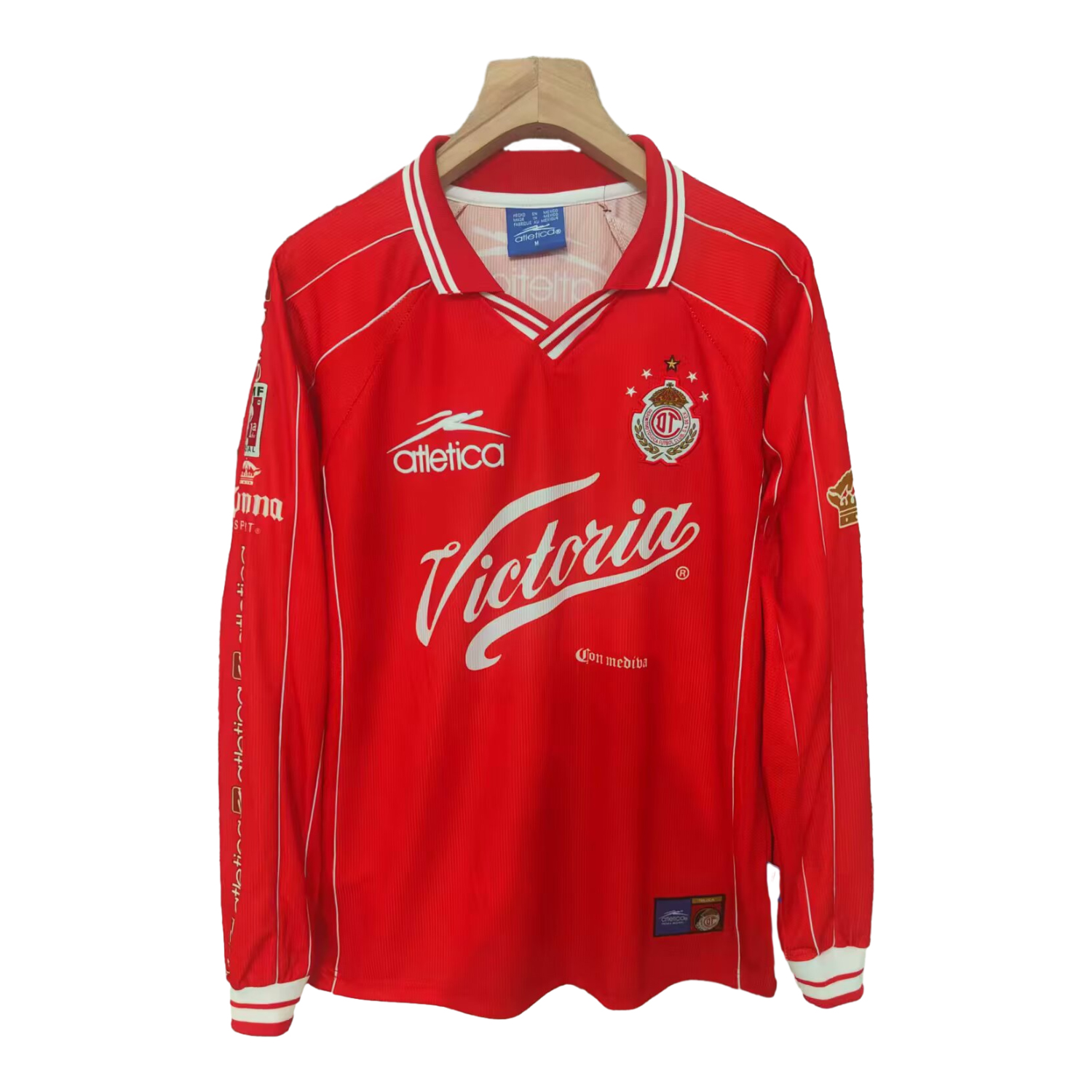 TKH-turbokithub-Retro Toluca 1999-00 Home Long Sleeves Jersey