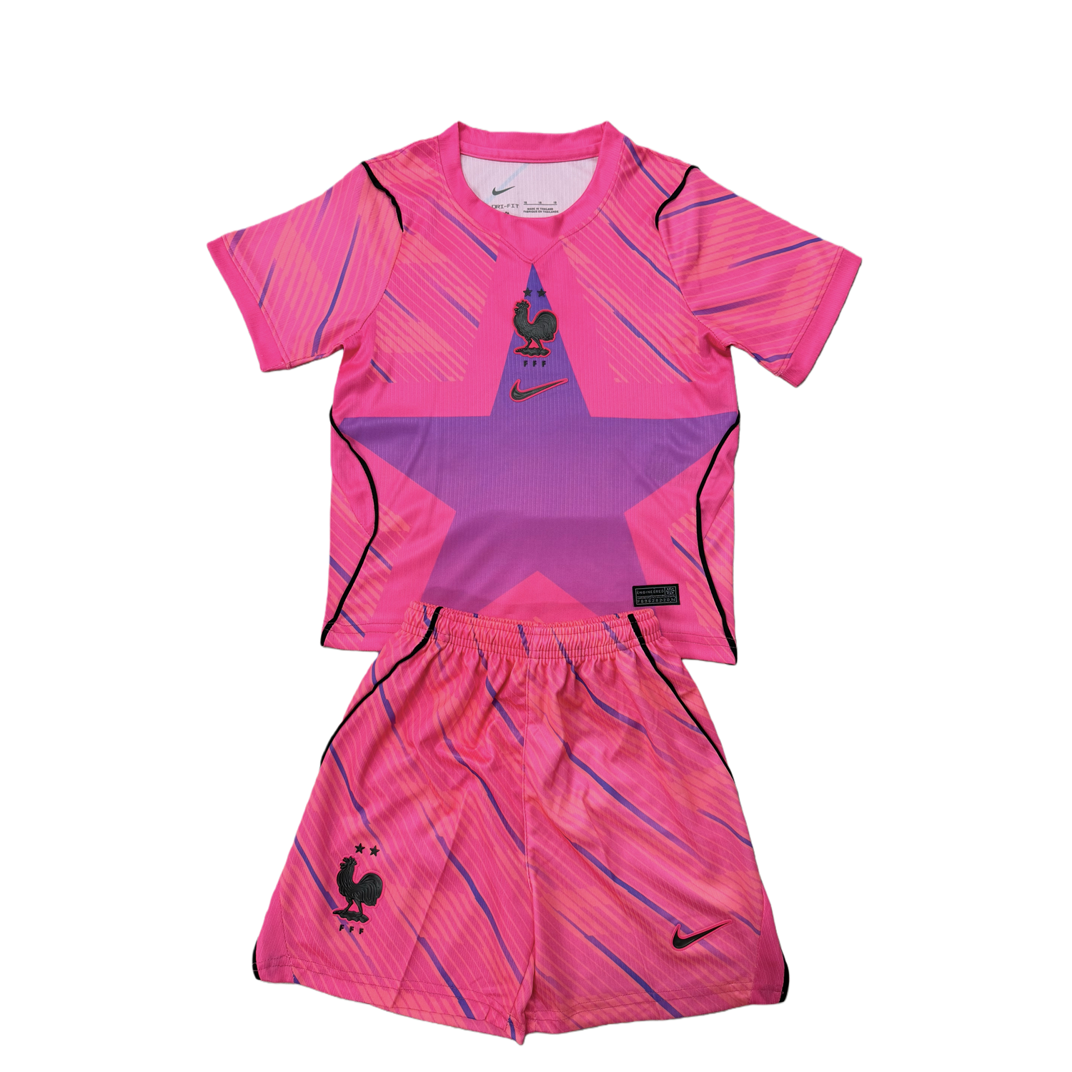 TKH-turbokithub-France 2026 Pink Goalkeeper Kids Kit