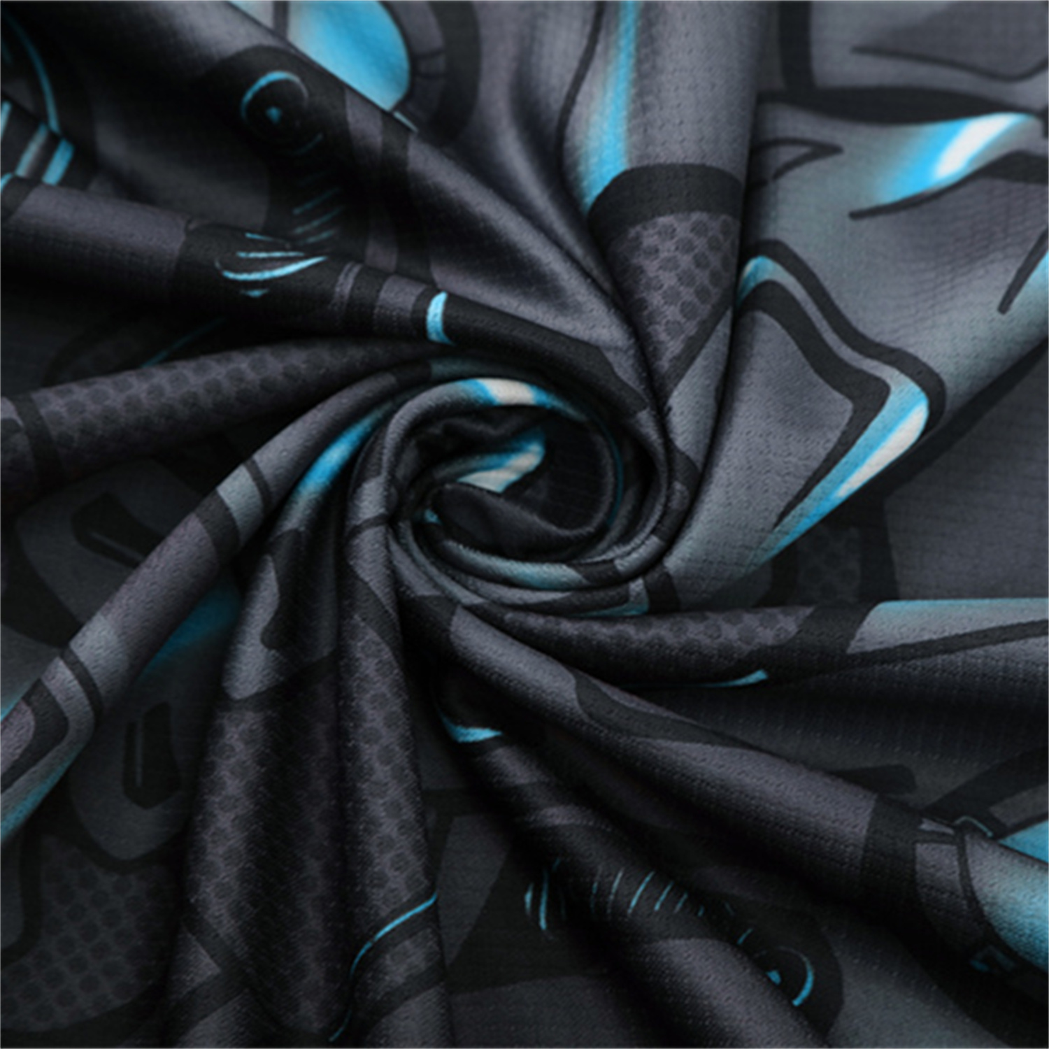 TKH-turbokithub-Napoli 25-26 Short-Sleeve Training Set - Gray Mecha Top & Black Shorts