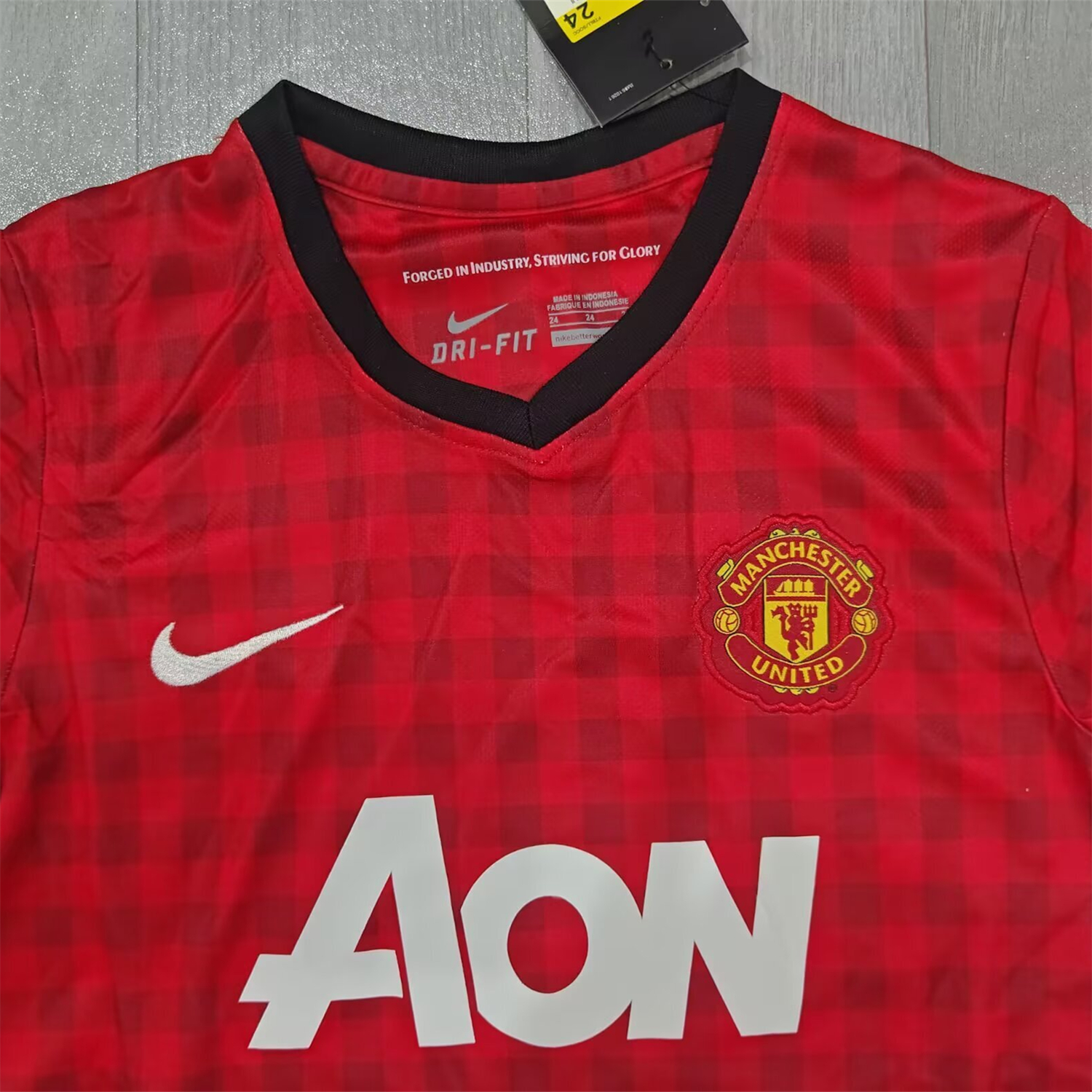 TKH-turbokithub-Retro Manchester United 2012-13 Home Kids Kit
