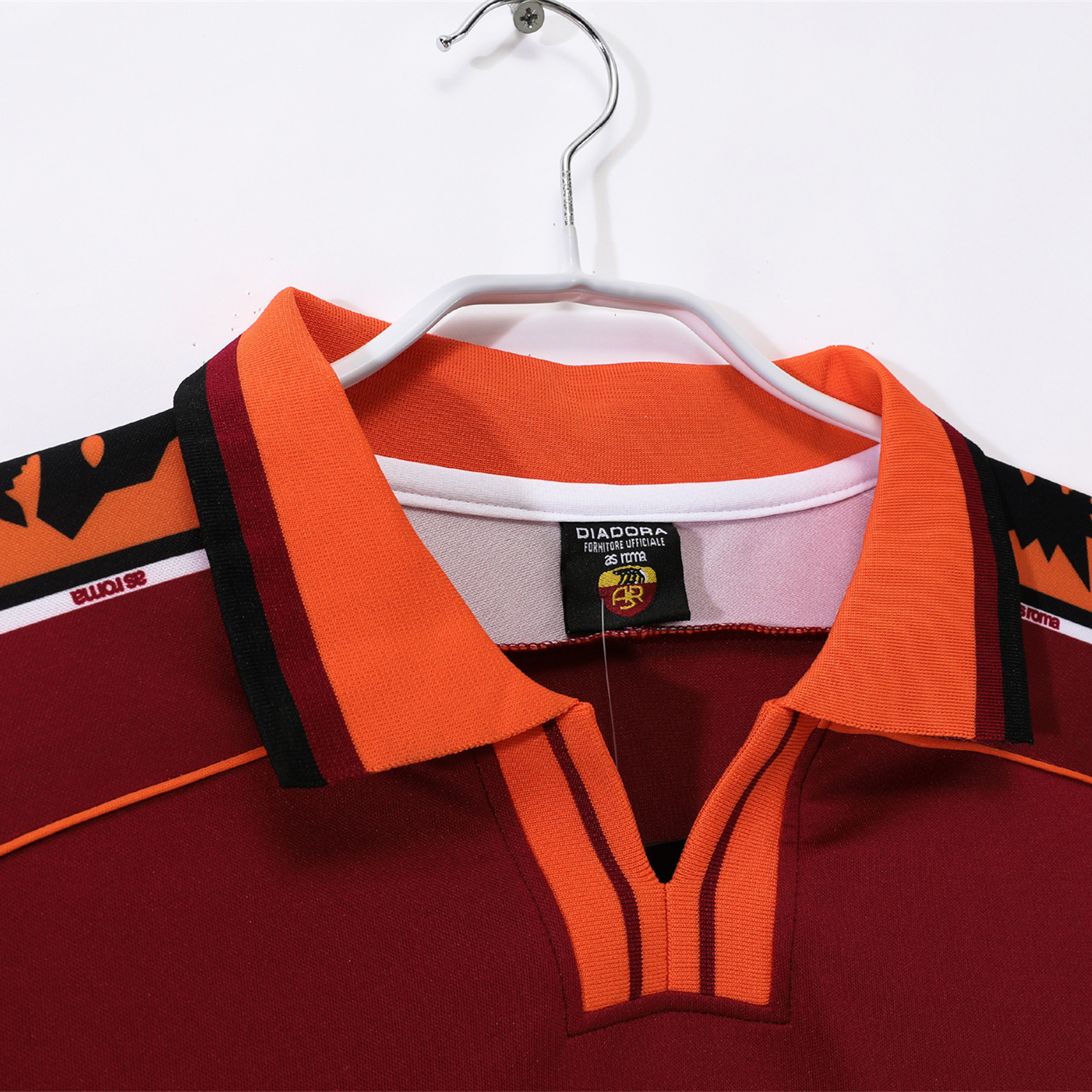 TKH-turbokithub-Retro Roma 1998-99 Home Long Sleeves Jersey