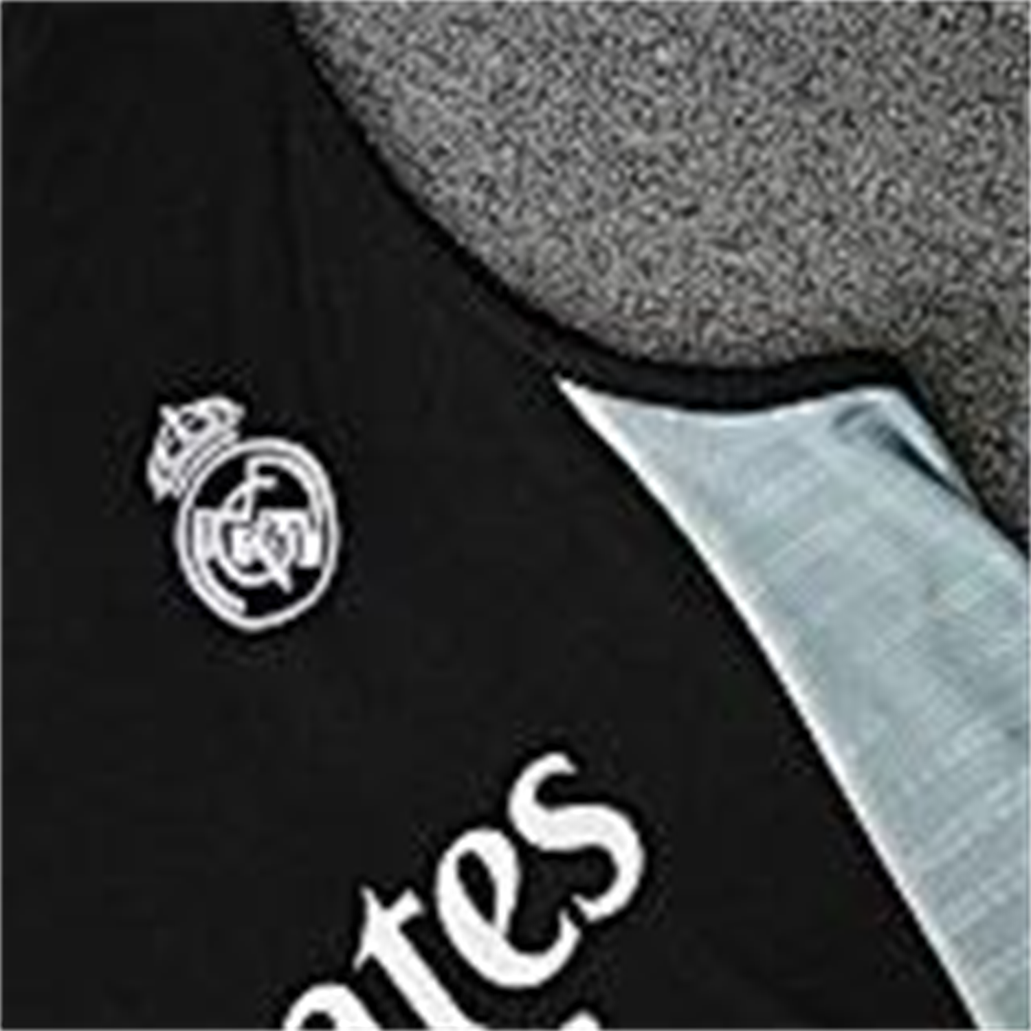 TKH-turbokithub-Real Madrid 25-26 Vest Training Set - Black And Light Grey Vest & Black Shorts