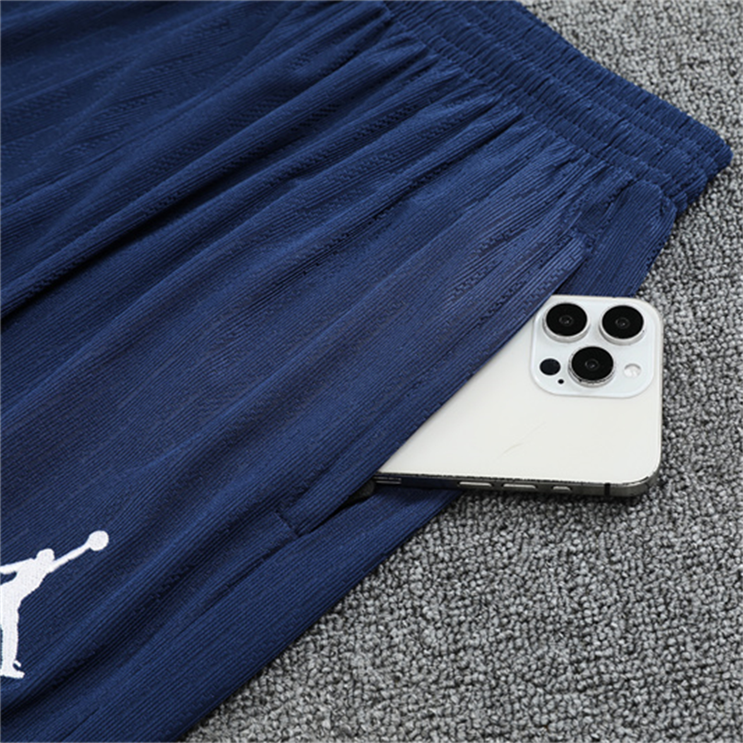 TKH-turbokithub-Paris Saint-Germain PSG 25-26 Long Sleeve Training Set - JD White Wing Royal Blue Top and Pants