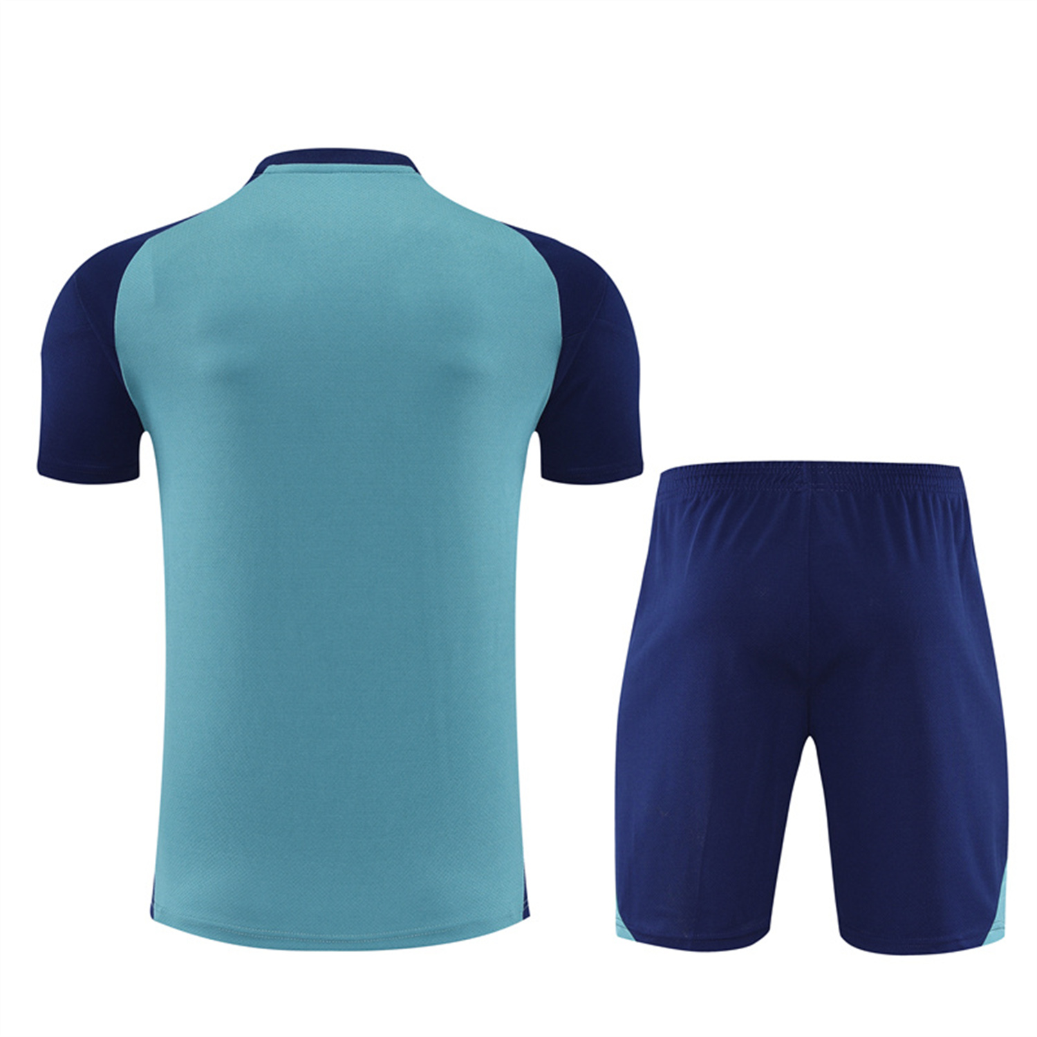 TKH-turbokithub-Arsenal 25-26 Short-Sleeve Training Set - Green Top and Deep Blue Shorts