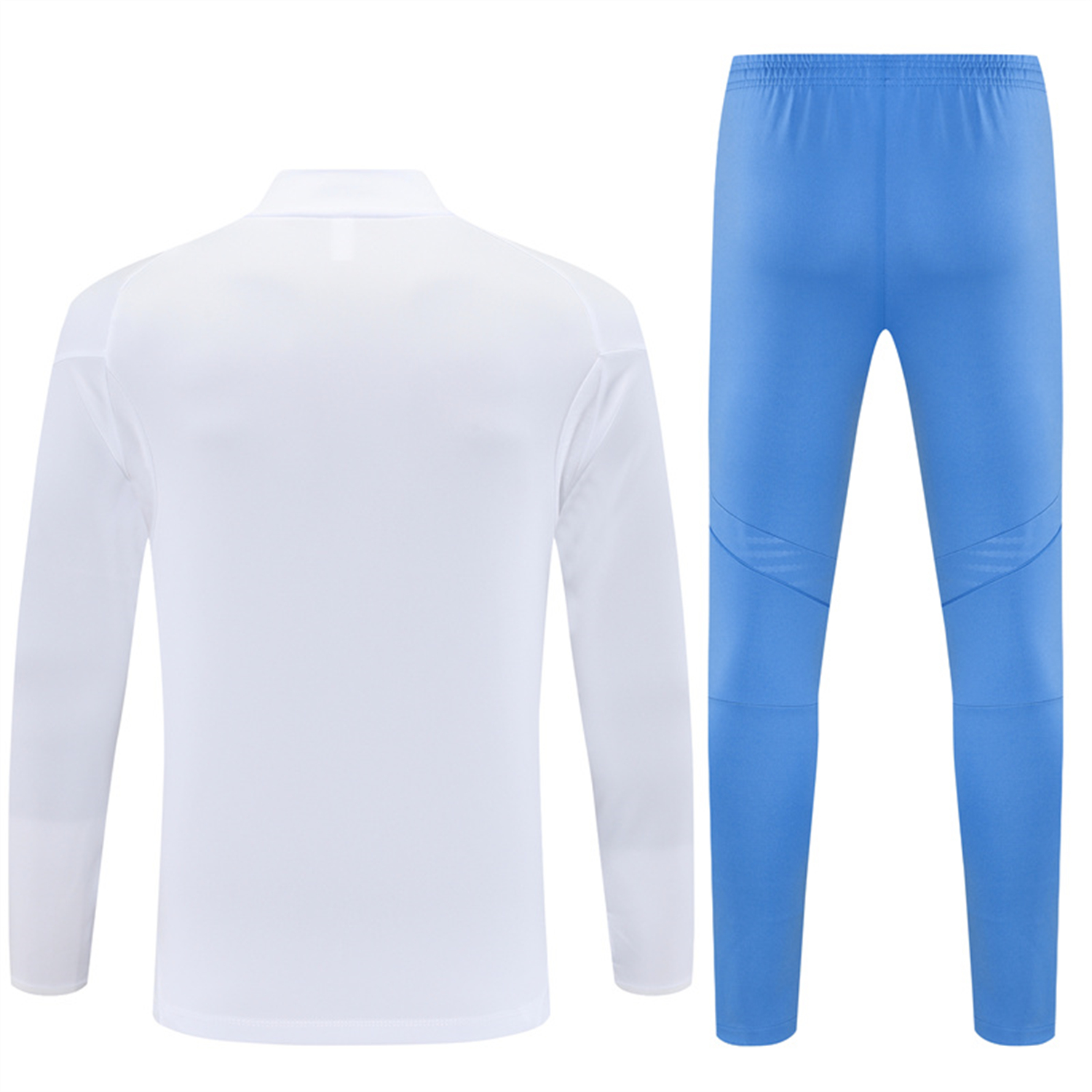 TKH-turbokithub-Real Madrid 25-26 Kids Long Sleeve Training Set - White Top & Blue Pants