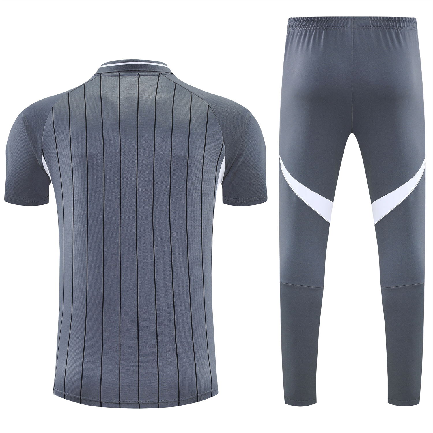 TKH-turbokithub-Bayern Munich 25-26 POLO Short-Sleeve Training Set - Deep Grey Top and Pants