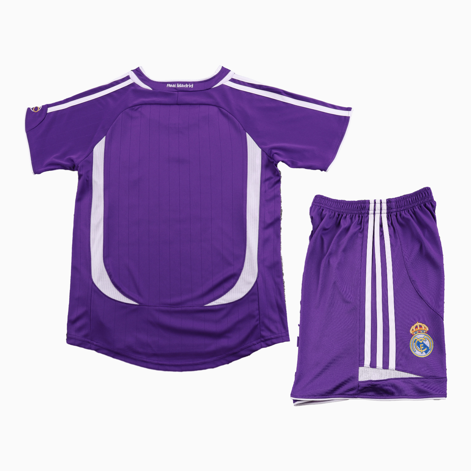 TKH-turbokithub-Retro Real Madrid 2006-07 Away Purple Kids Kit