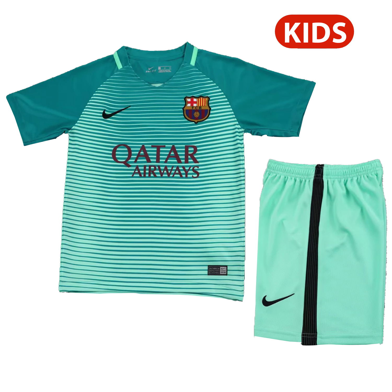 TKH-turbokithub-Retro Barcelona 2016-17 Third Kids Kit
