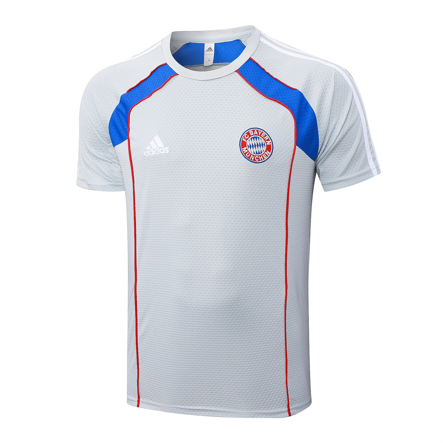 TKH-turbokithub-Bayern Munich 25-26 Short-Sleeve Training Set - Grey Throwback Top & Shorts