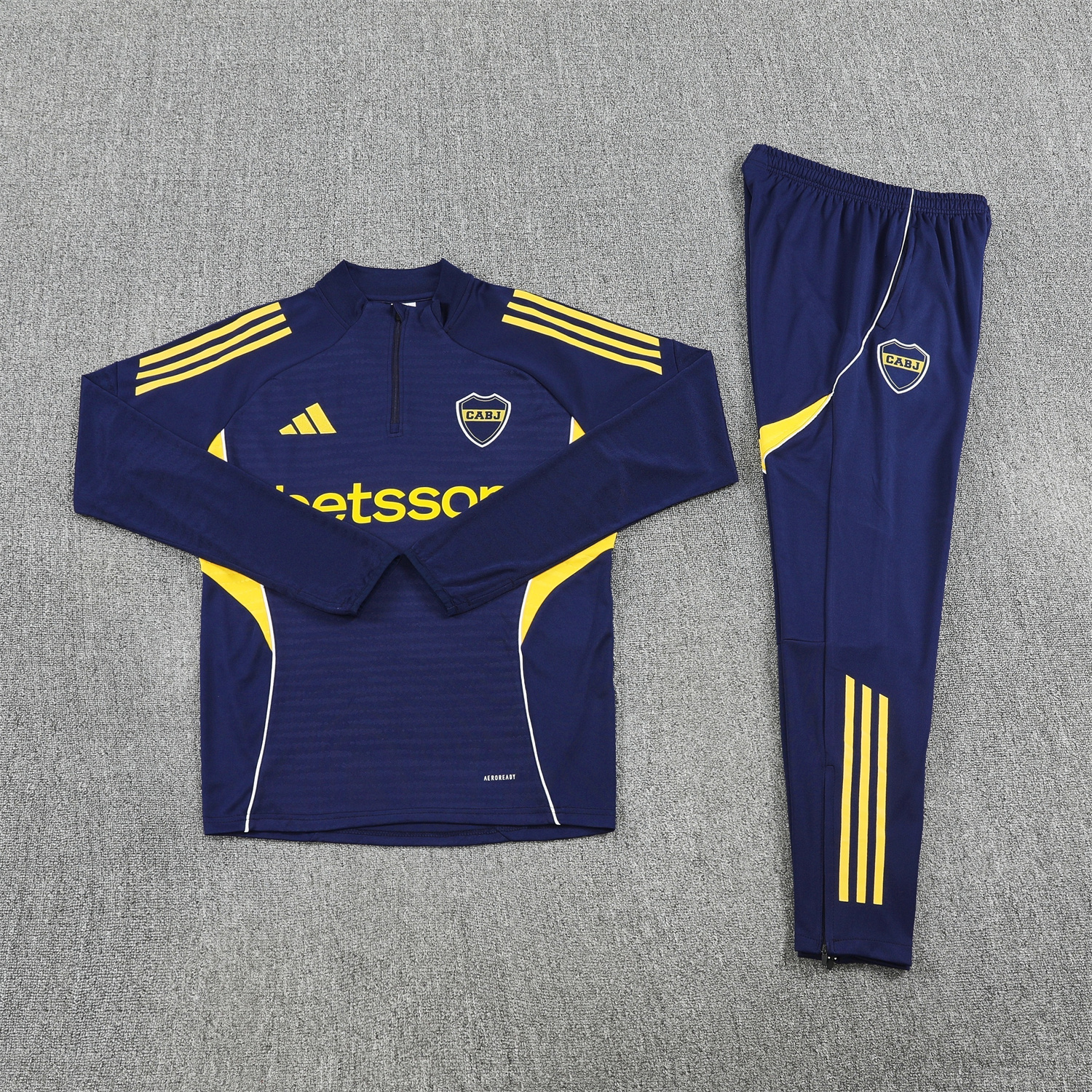 TKH-turbokithub-Boca Juniors 25-26 Long Sleeves Training Set - Royal Blue Top & Pants